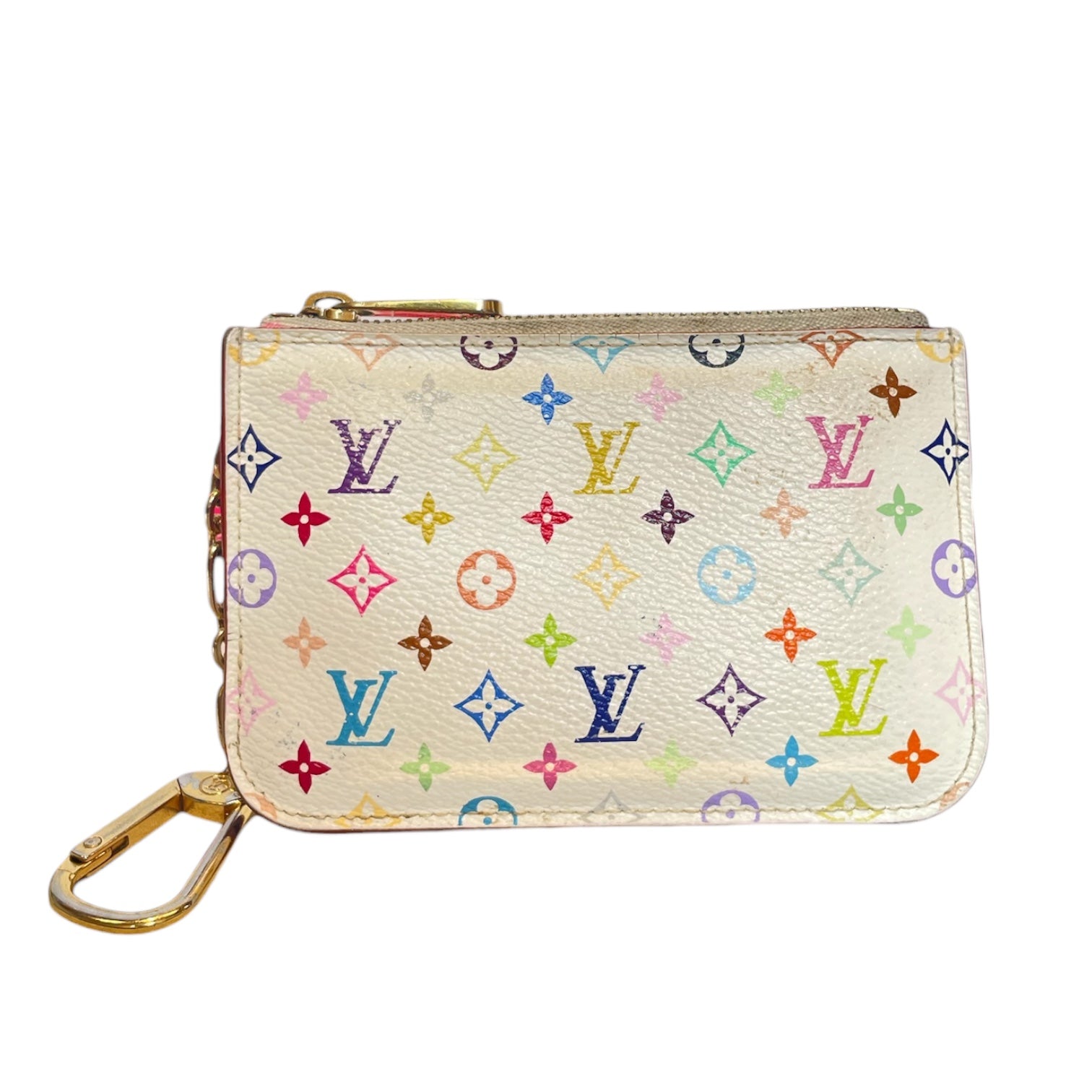 LOUIS VUITTON/Pouch/Monogram/WHT/takashi murakami view 1