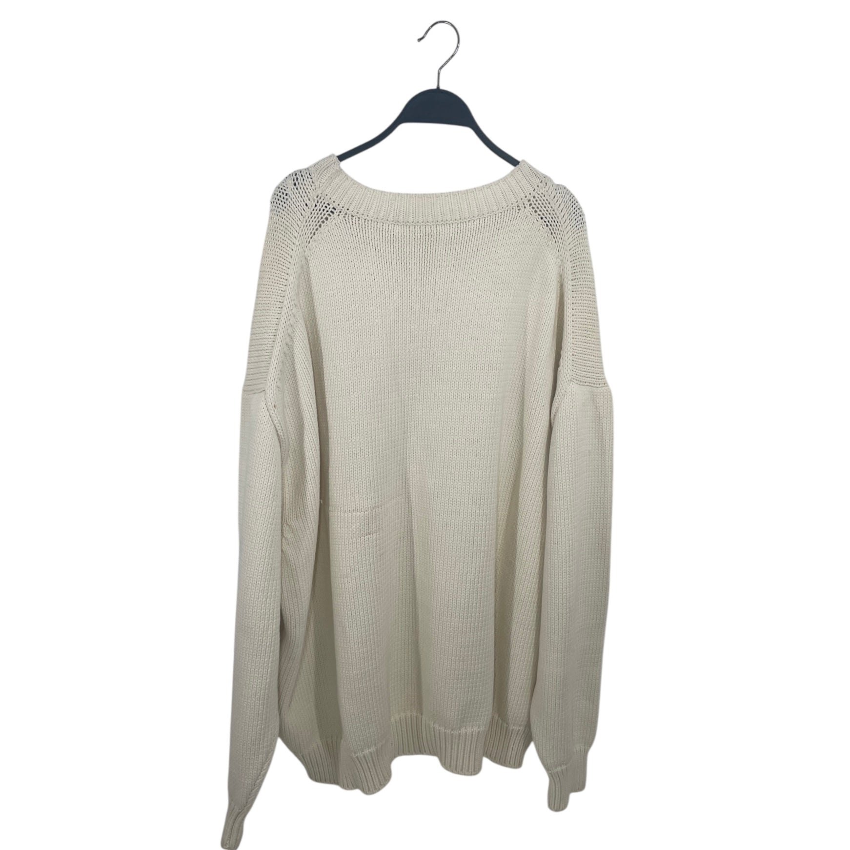 OFF-WHITE/Heavy Sweater/XXL/Graphic/Cotton/CRM/KNITTED CAT FACE view 2