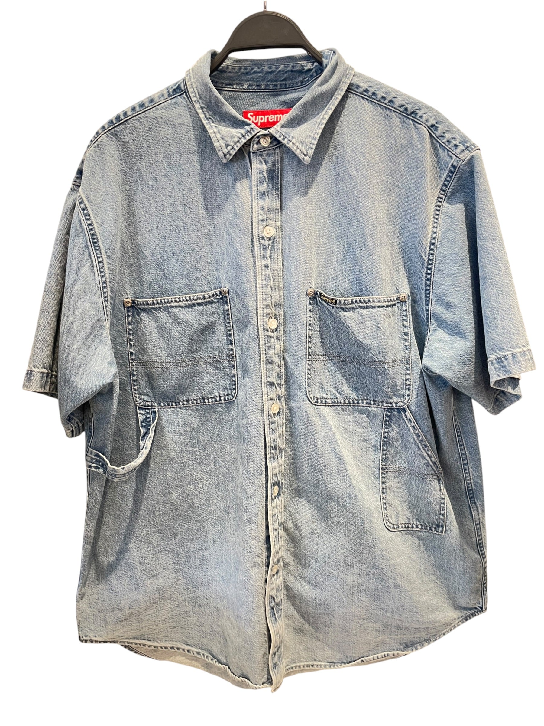 Supreme/Flannel Shirt/L/Cotton/BLU/Denim Painter Shirt view 1