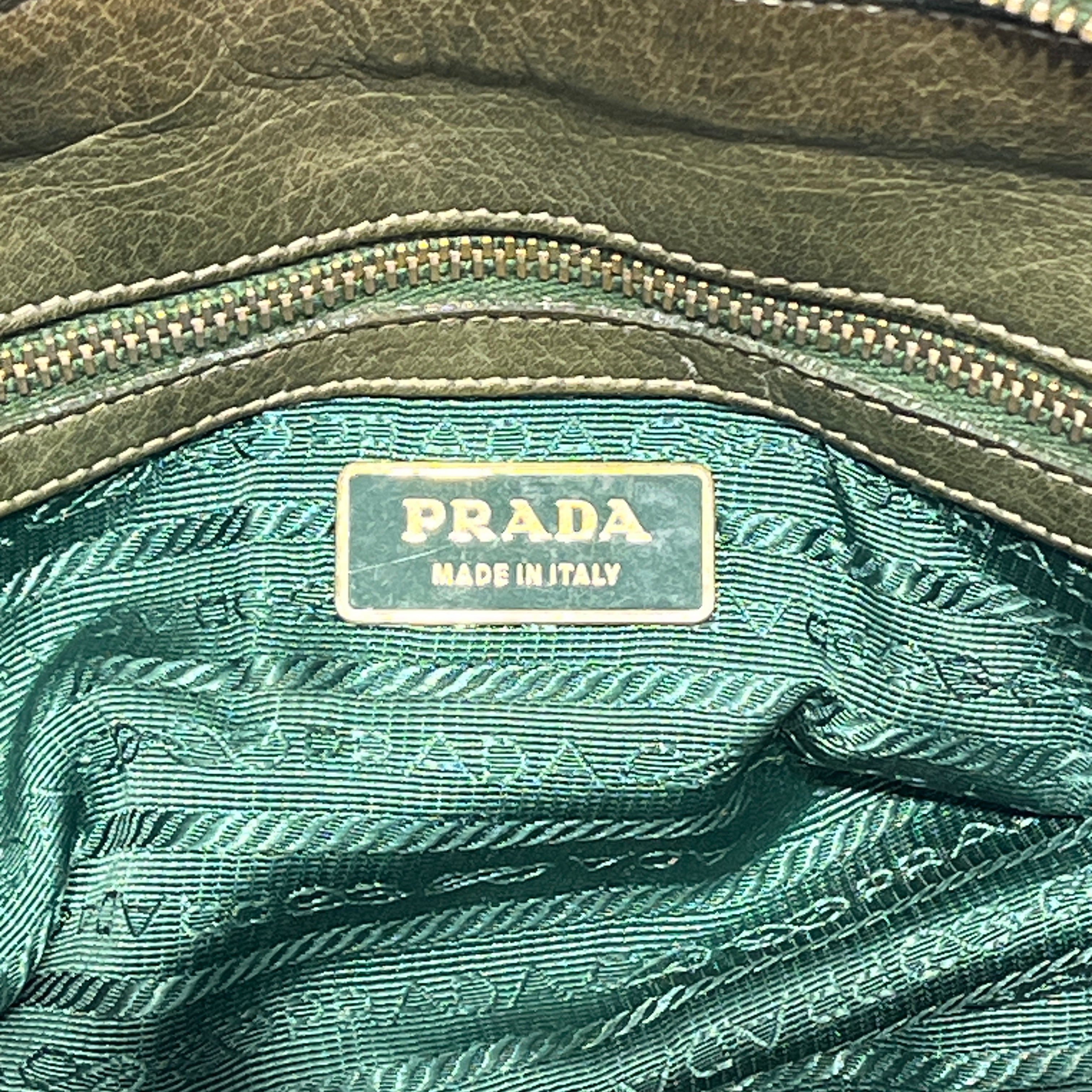 PRADA/Hand Bag/Nylon/GRN/TEUSSUTO GAUFRE HANDLE view 9