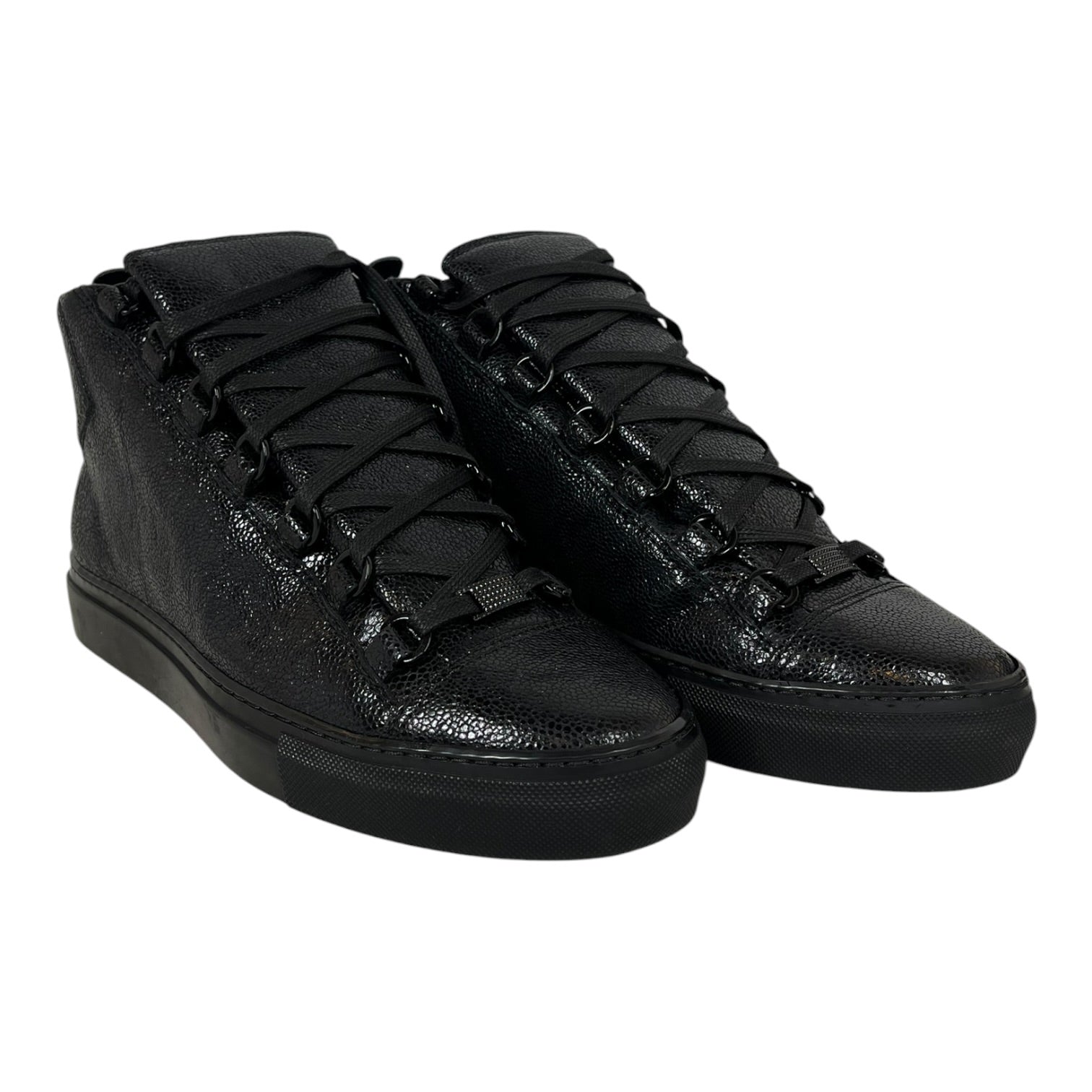 BALENCIAGA/Hi-Sneakers/EU 39/Leather/BLK/Hi-Top Arena sneakers (blk) view 1