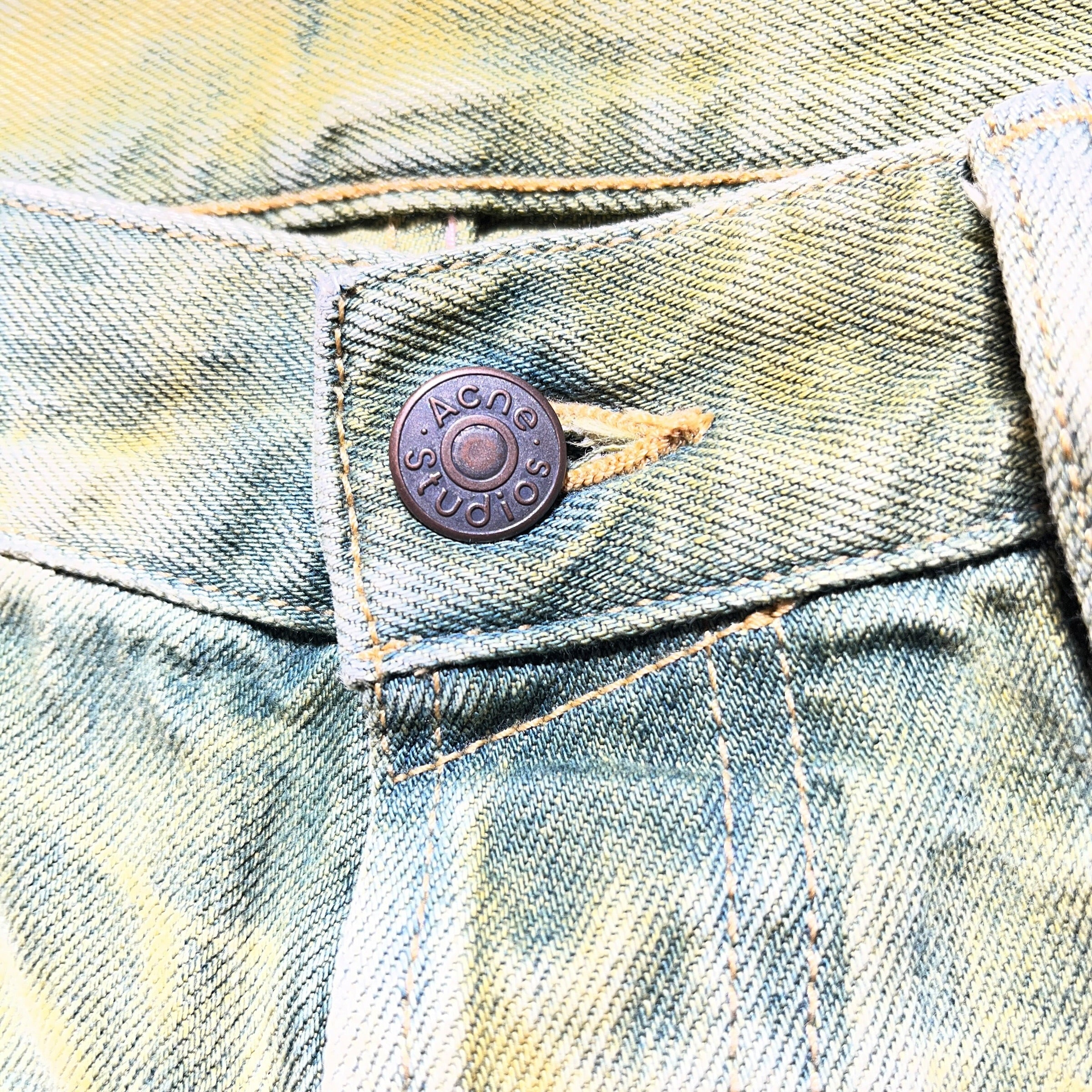 Acne Studios/Bootcut Pants/30/Denim/GRN/TIE DYE FLARE view 6