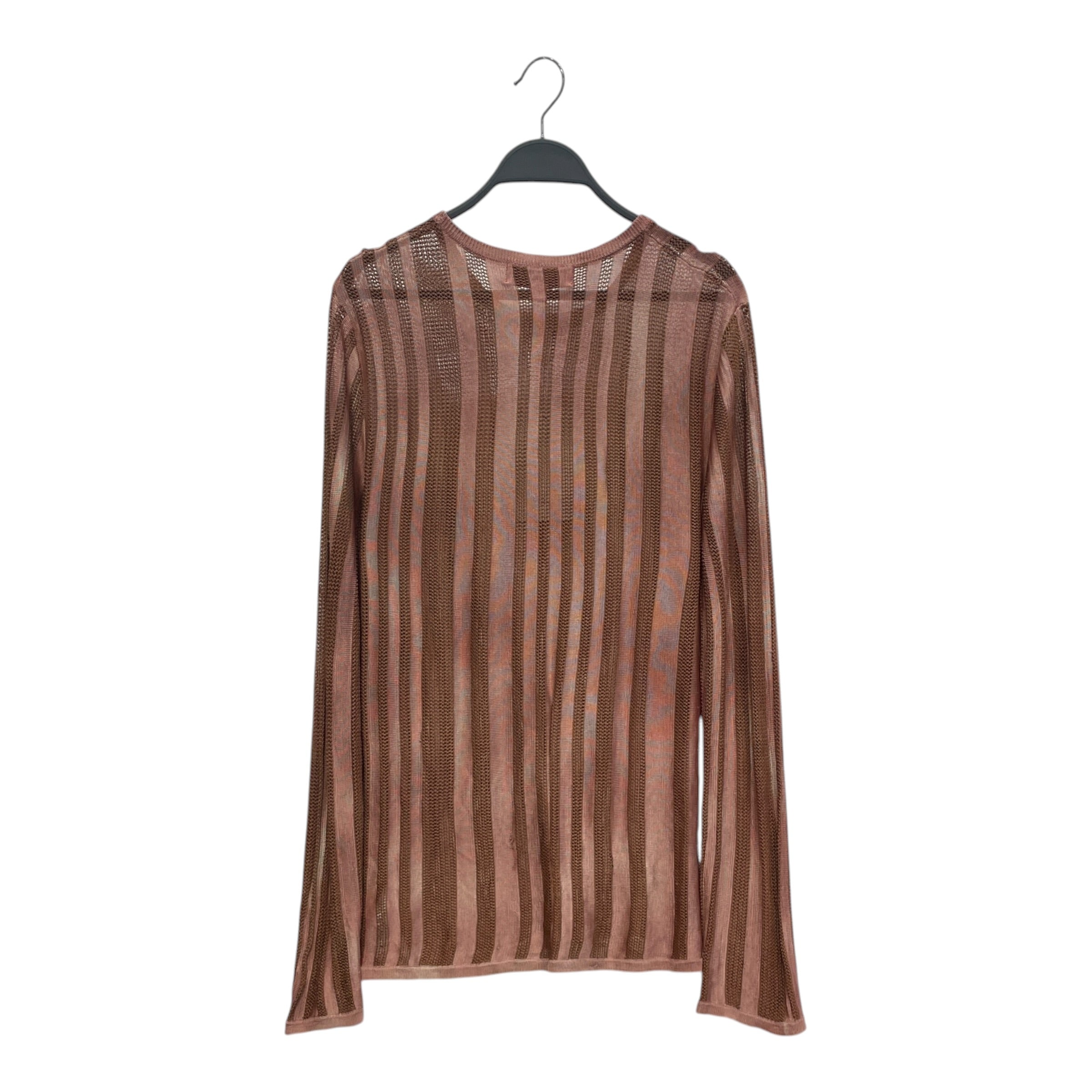 ECKHAUS LATTA/LS T-Shirt/M/Stripe/Polyester/BRW/"RUST" SLINK SWEATER view 2