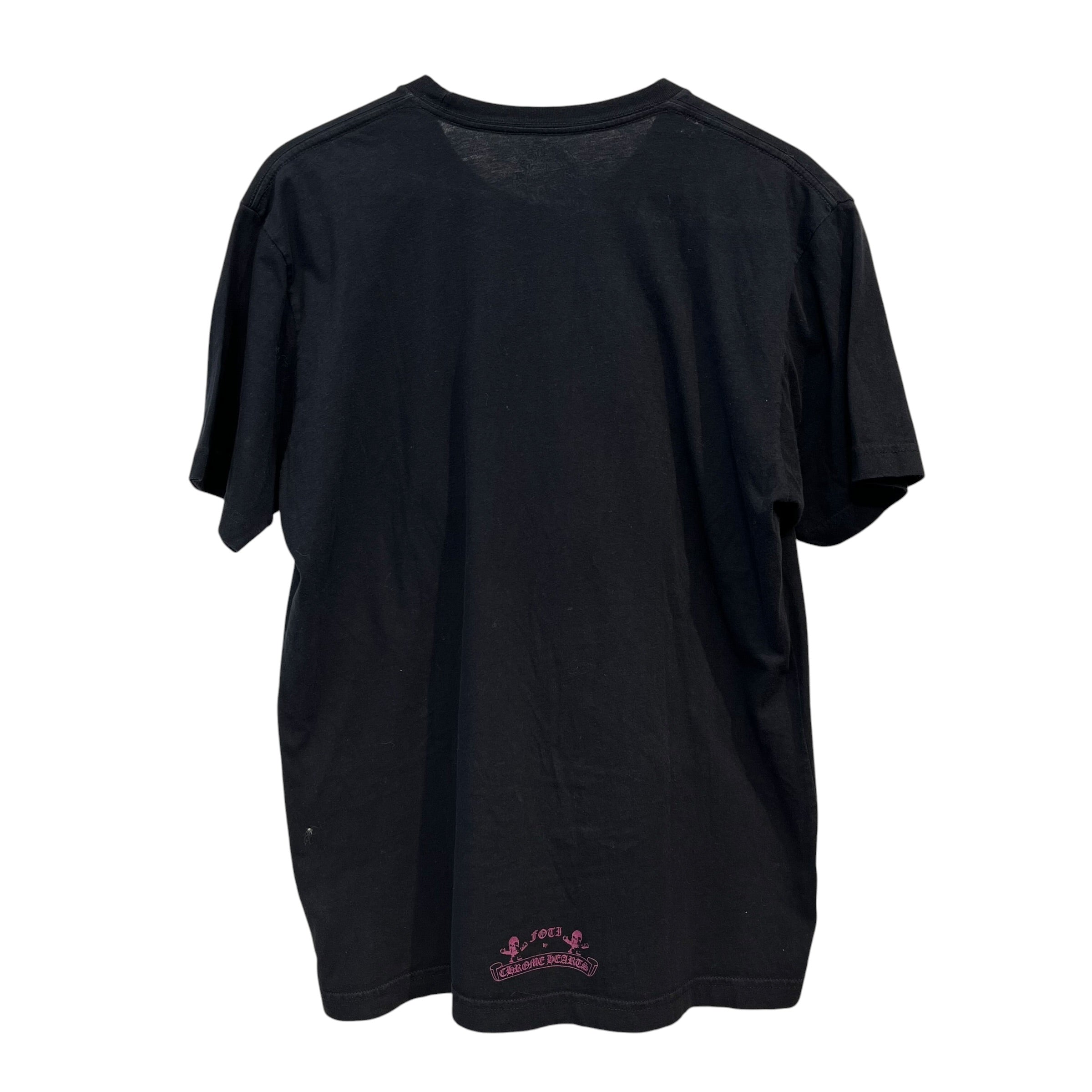 CHROME HEARTS/T-Shirt/L/Cotton/BLK/foti harris teeter skull view 2