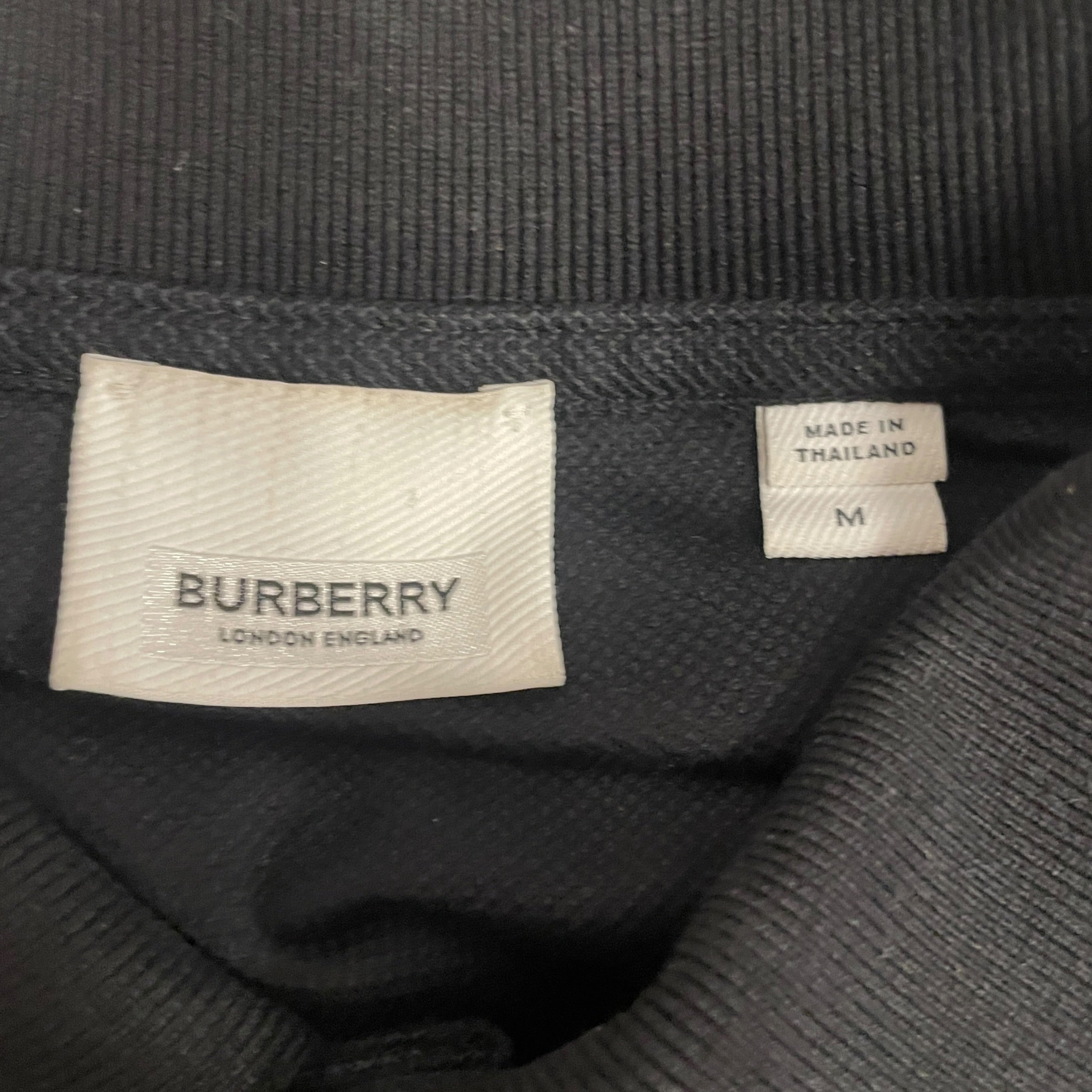 BURBERRY/Polo Shirt/L/Cotton/BLK/BURBERRY LOGO view 3