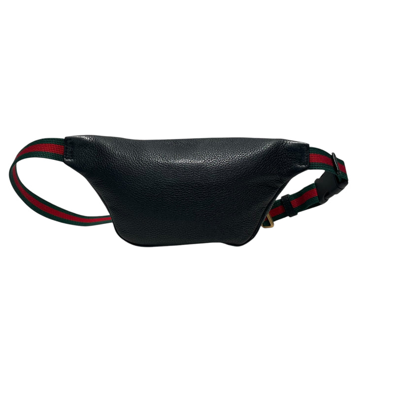 GUCCI/Fanny Pack/Leather/BLK/Belt Bag