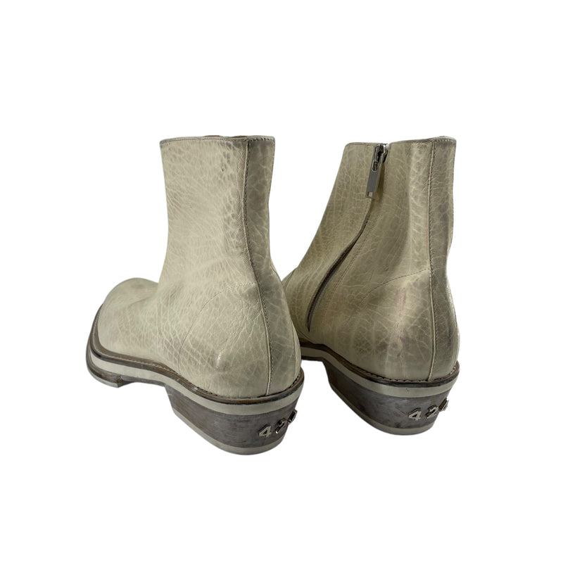 424(FourTwoFour)/Chelsea Boots/EU 39/Leather/WHT/