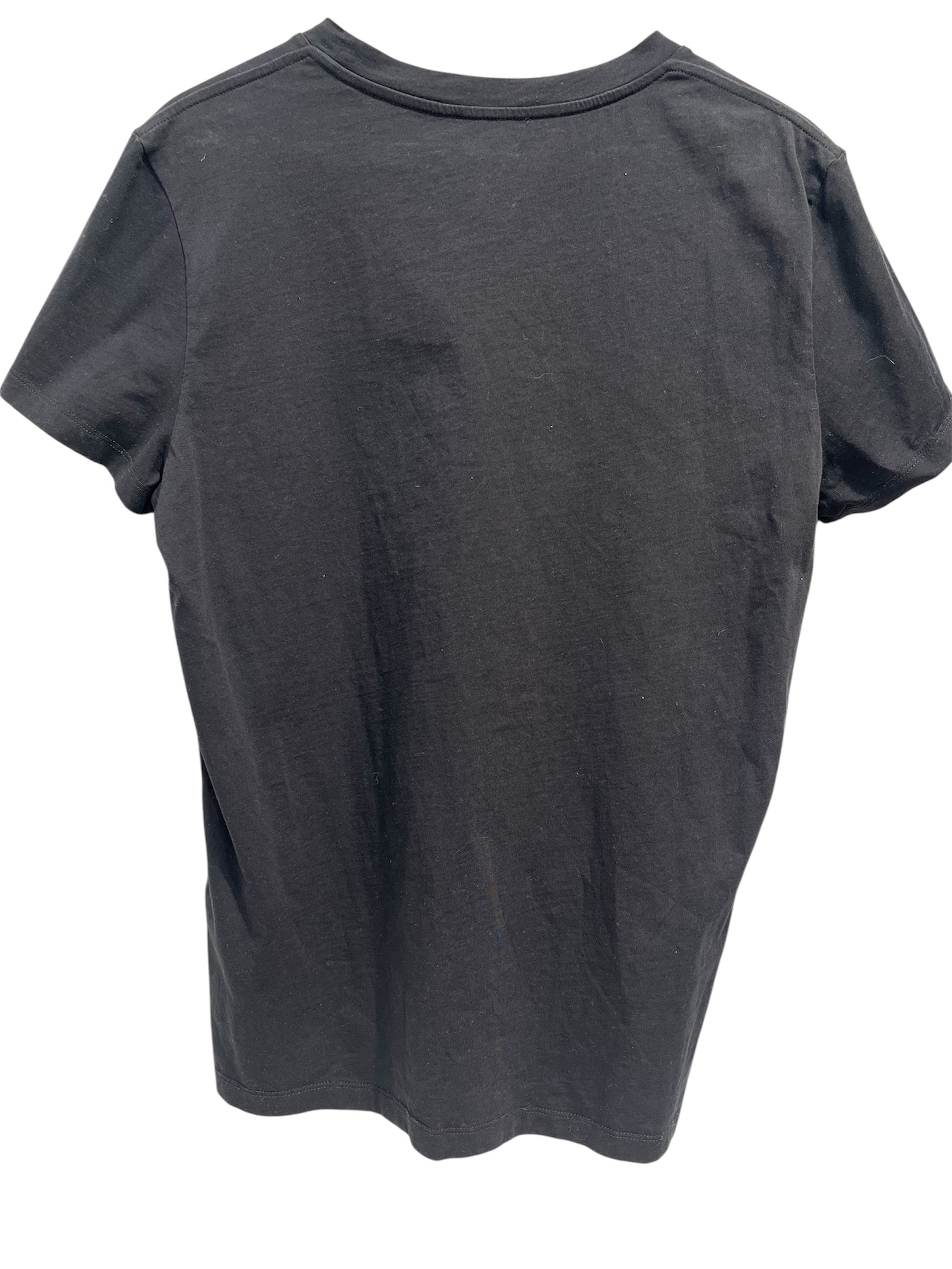BALMAIN/T-Shirt/L/Cotton/BLK/Graphic/WHITE LOGO FRONT PARIS view 2