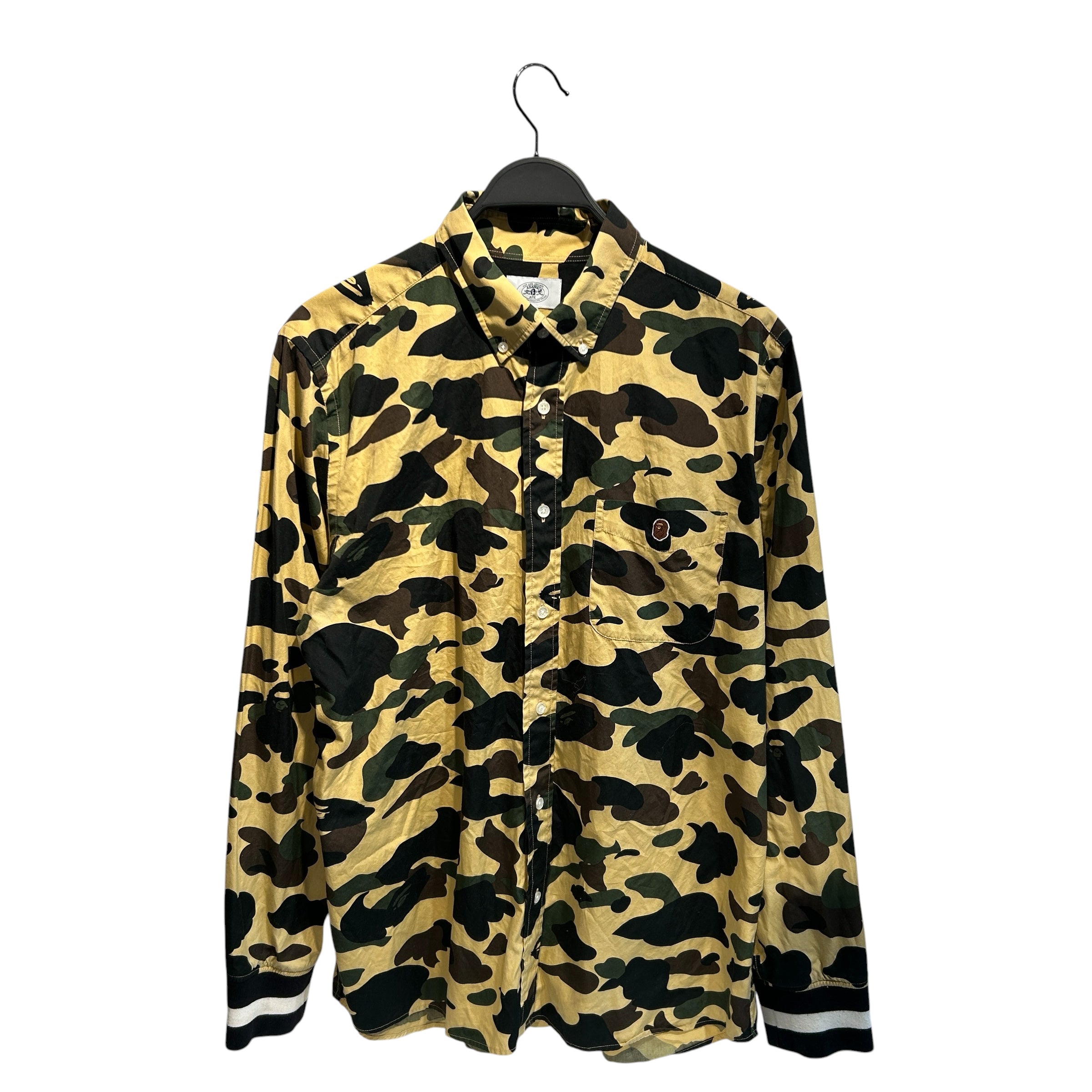 A BATHING APE/LS Shirt/XXL/Cotton/GRN/Camouflage/Camo LS Button Up view 1
