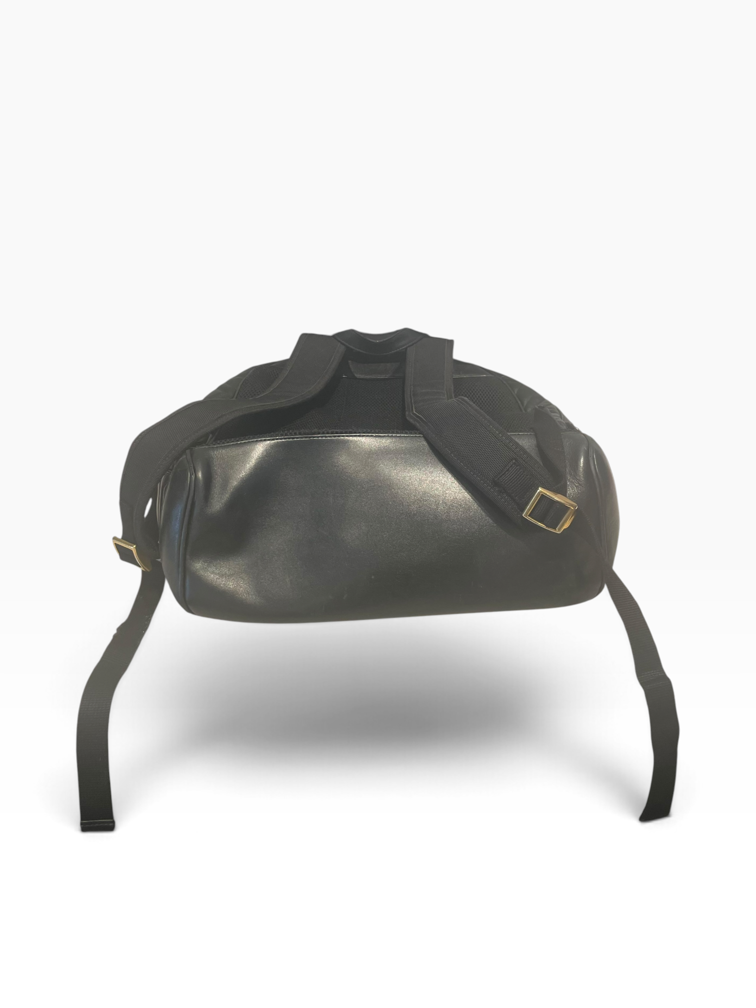 GUCCI/Backpack/Leather/BLK/gg marmot matelasse view 3