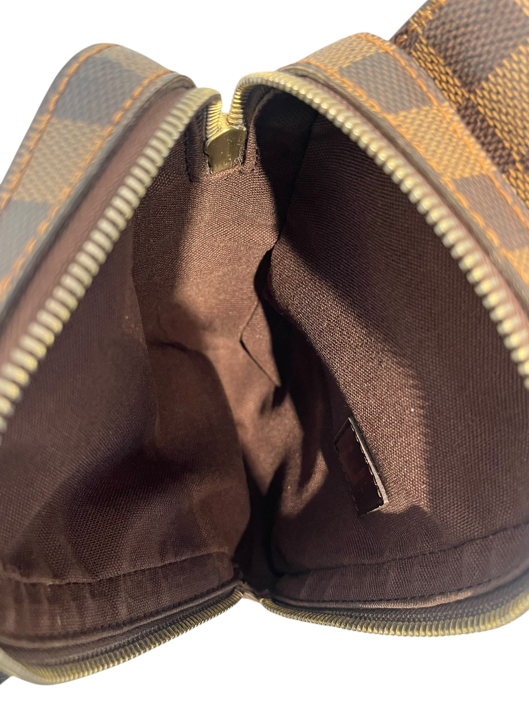 LOUIS VUITTON/Fanny Pack/Monogram/Leather/BRW/DAMIER EBENE GERONIMOS FANNY view 7
