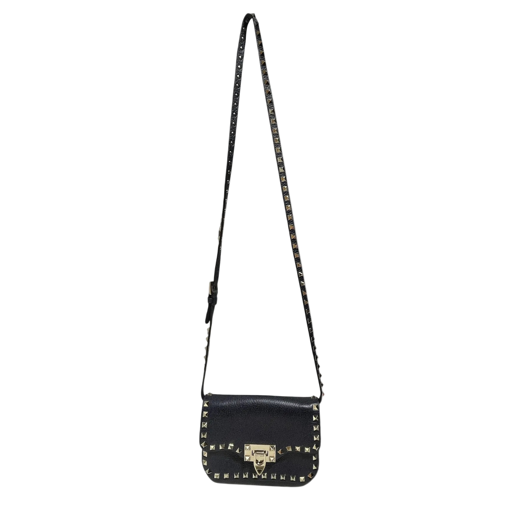 VALENTINO/Cross Body Bag/Leather/NVY/Rockstud Crossbody view 1