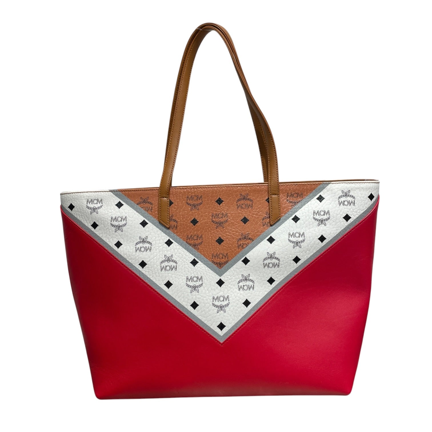 MCM/Tote Bag/Monogram/MLT/9287A Chevron view 2