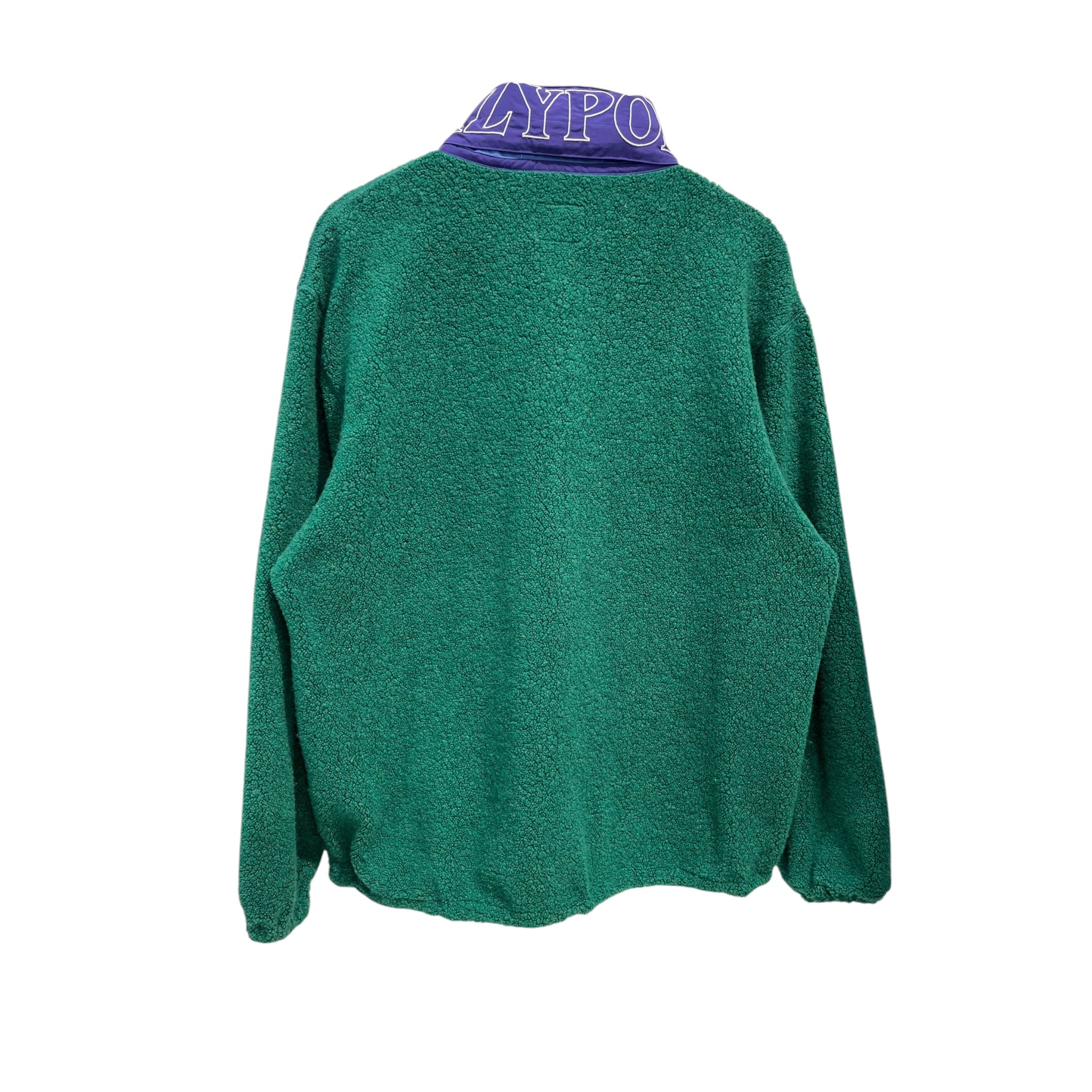 LAZYPORT SPORTING CLUB/Tops/M/Wool/GRN/Oversize/1/4 BUTTON UP view 2