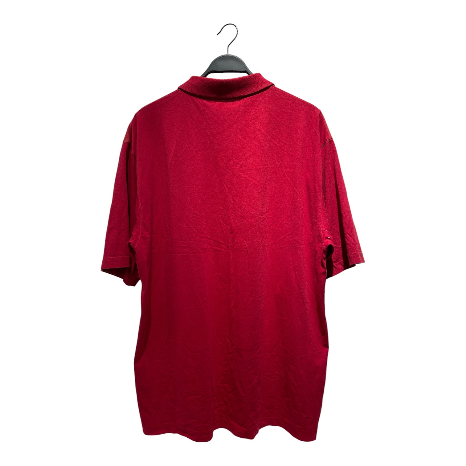MARTINE ROSE/Polo Shirt/XS/Cotton/RED/Graphic/'RIOT' PANELLED POLO view 2