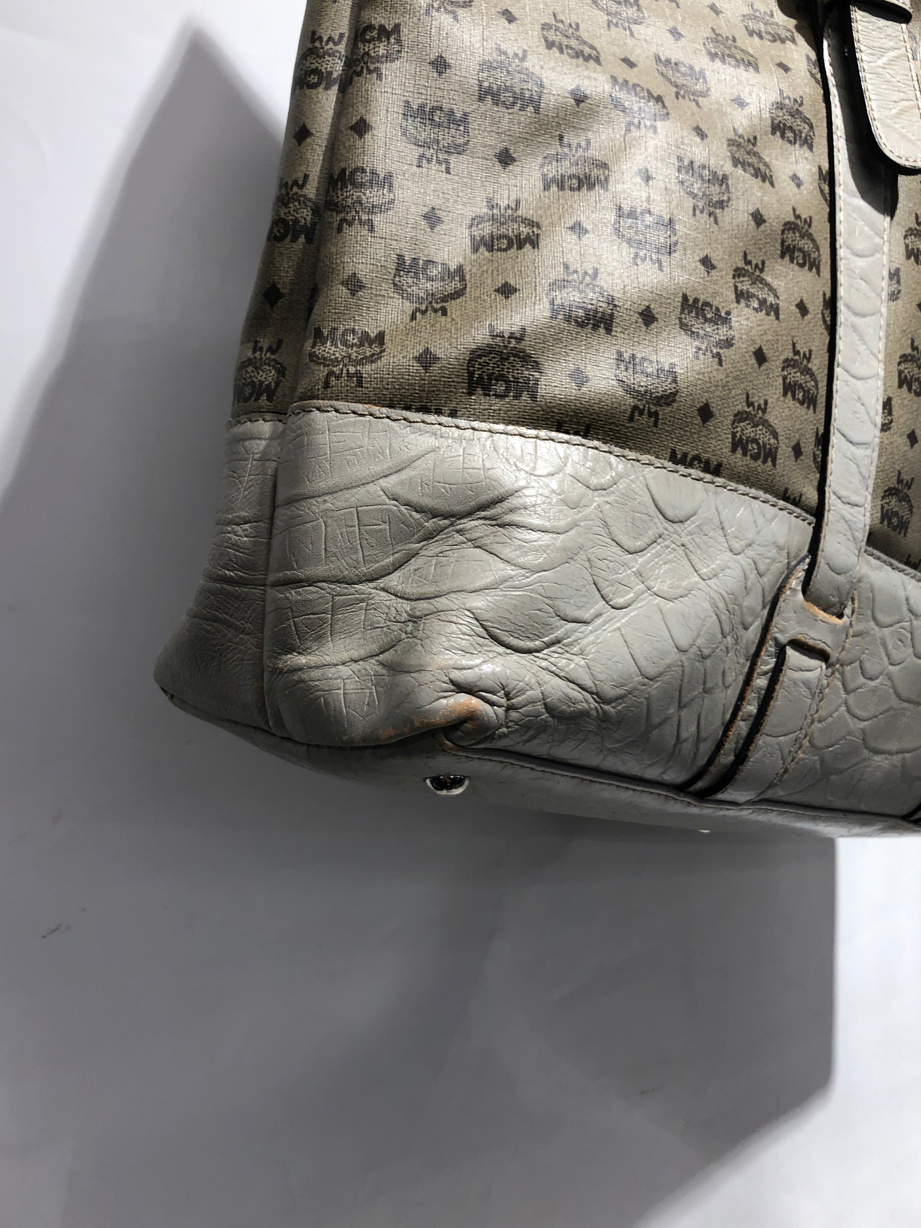 MCM/Tote Bag/Monogram/Leather/GRY/ view 3