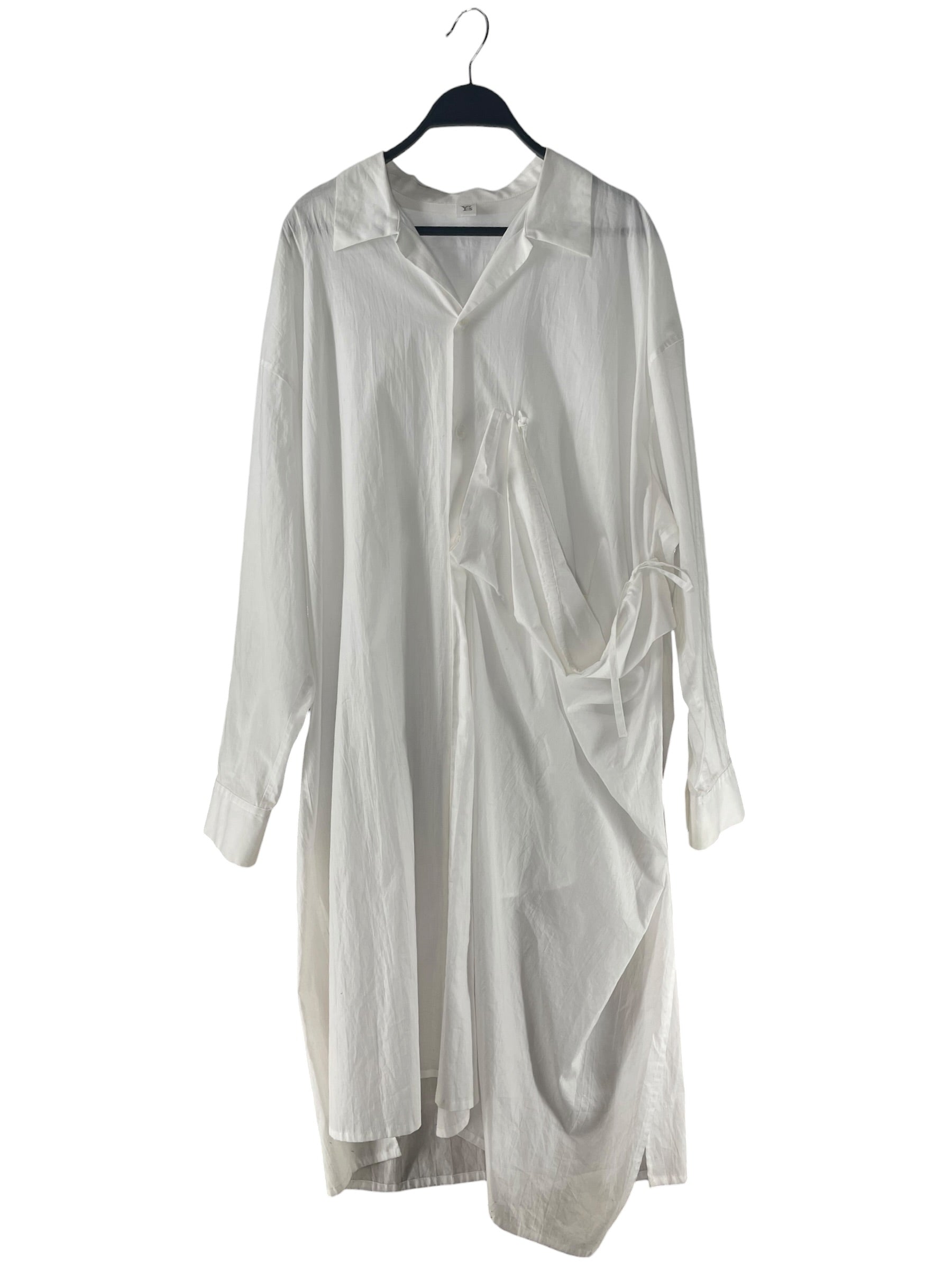 Y's/LS Shirt/2/Cotton/WHT/YY-D04-030 RUNWAY 90S LAYERED view 1