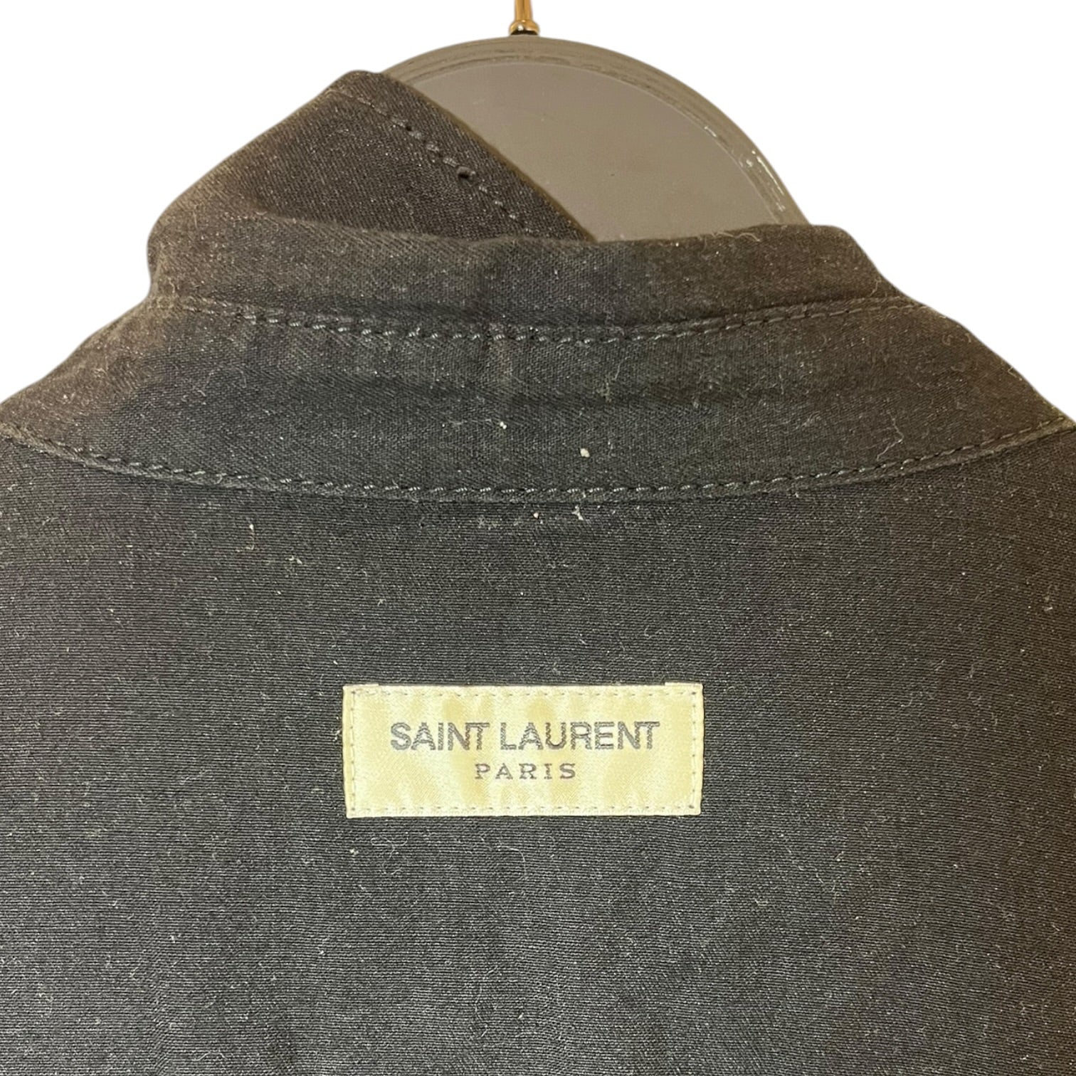 SAINT LAURENT/LS Shirt/L/Cotton/BLK/Western Pearl Snap view 3