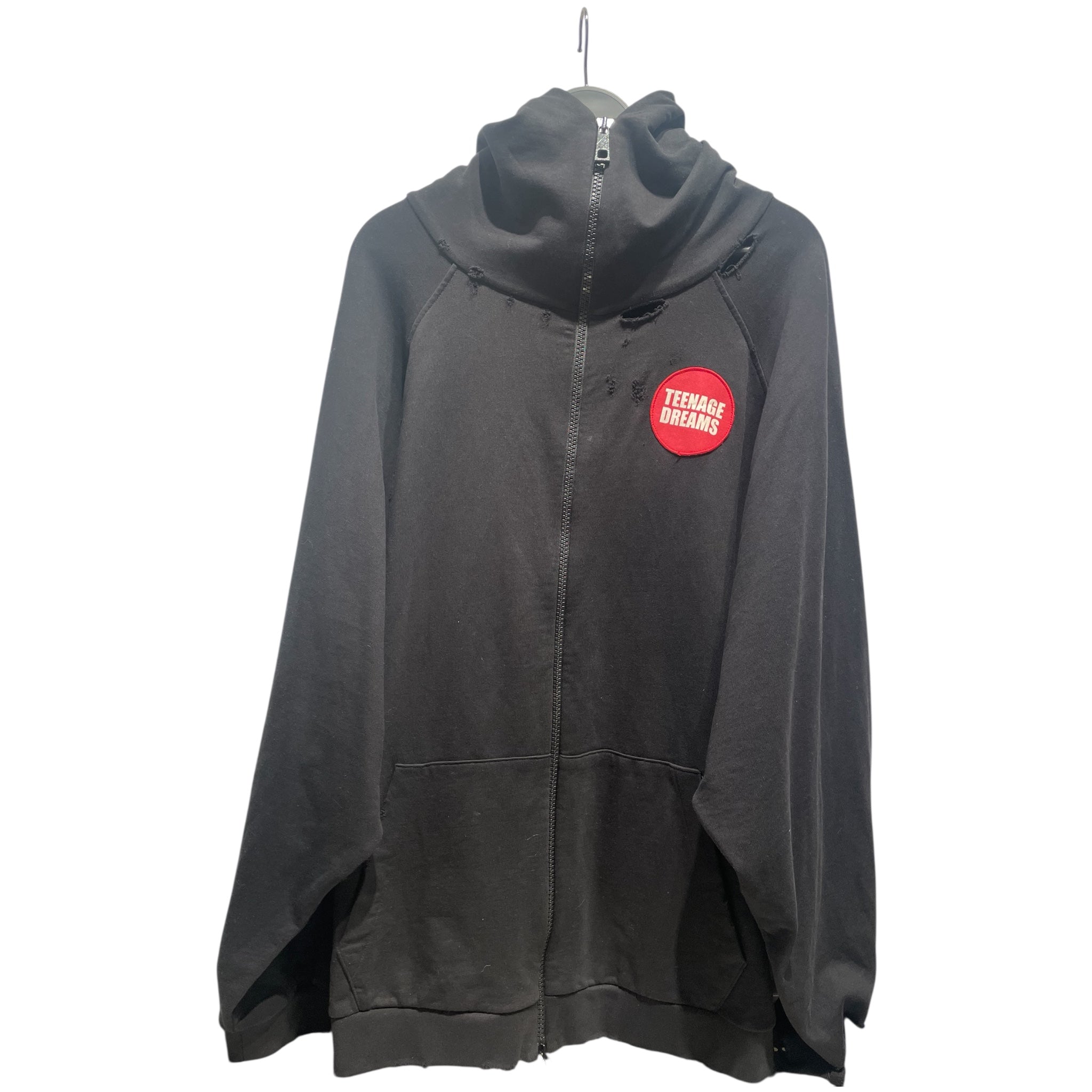 RAF SIMONS/Zip Up Hoodie/M/Cotton/BLK/Teenage Dreams Zip Up view 1