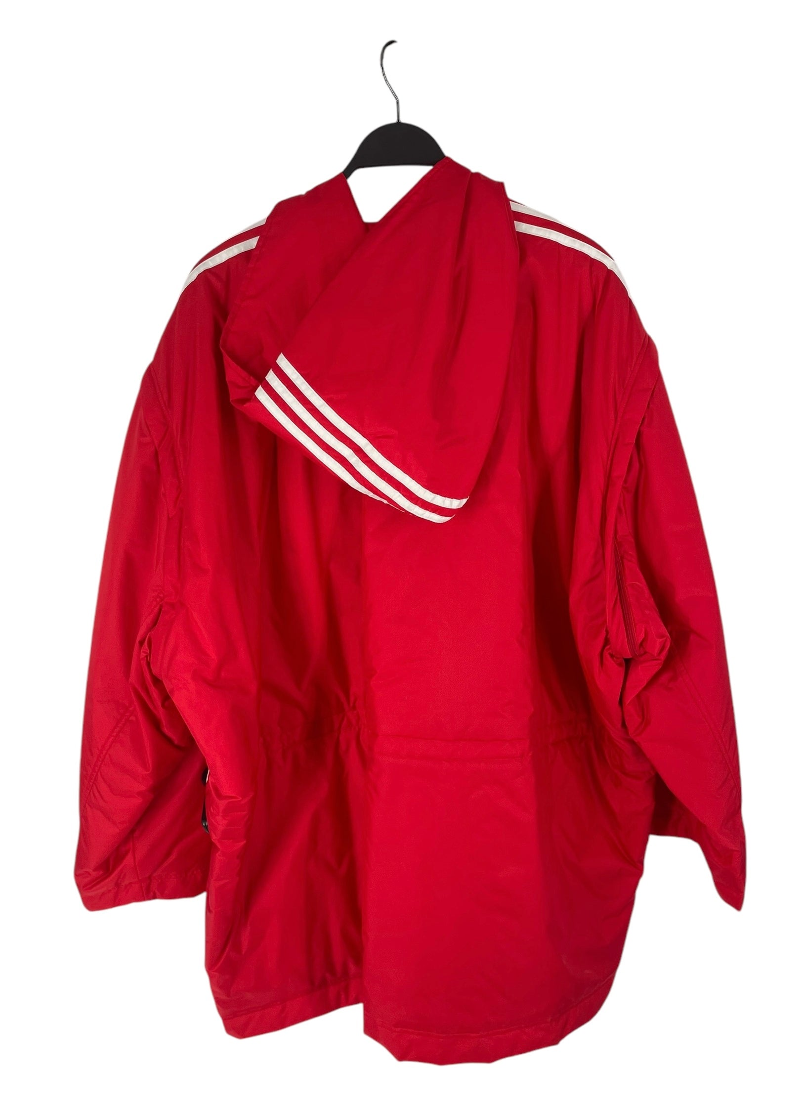 BALENCIAGA/adidas/Mountain Parka/3/Nylon/RED/Stripe/turns to vest view 2