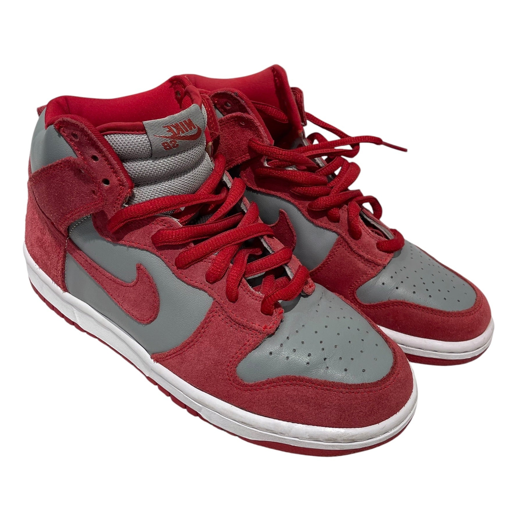 NIKE/DUNK RETRO QS/Hi-Sneakers/US 8/Suede/RED/850477-001 view 1