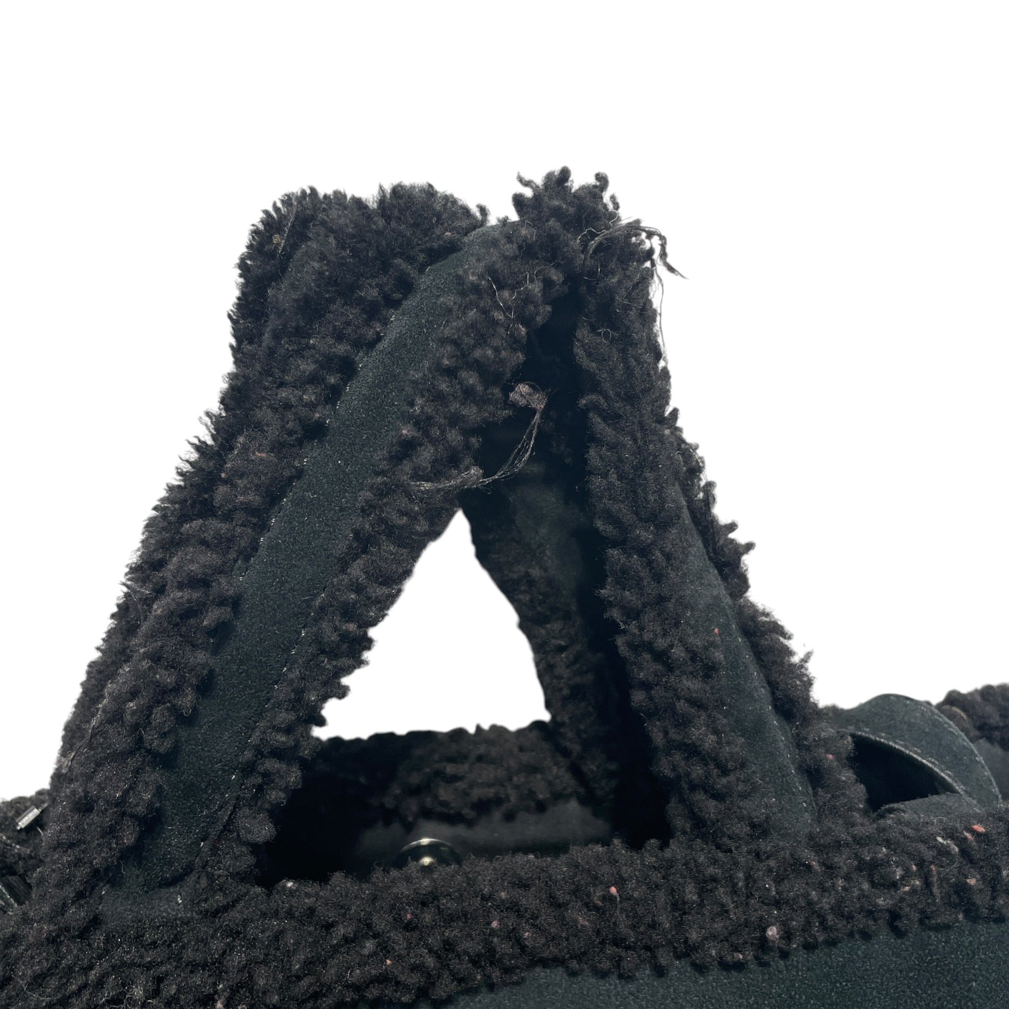 Telfar/Tote Bag/Suede/BLK/sherpa/ugg view 3