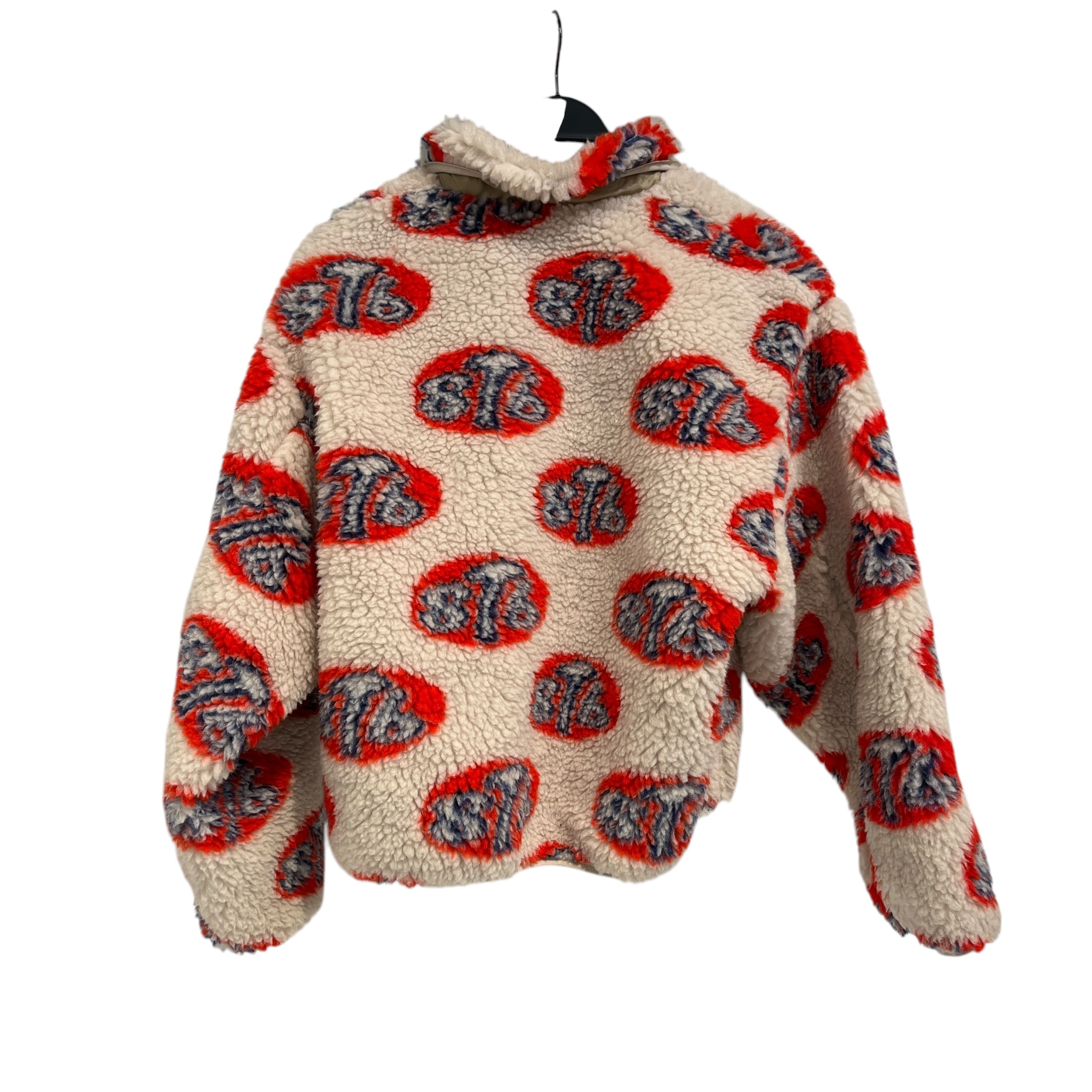 KAPITAL/Fleece Jkt/3/Cotton/CRM/All Over Print/8T6 BOA Fleece Drizzler jkt view 2