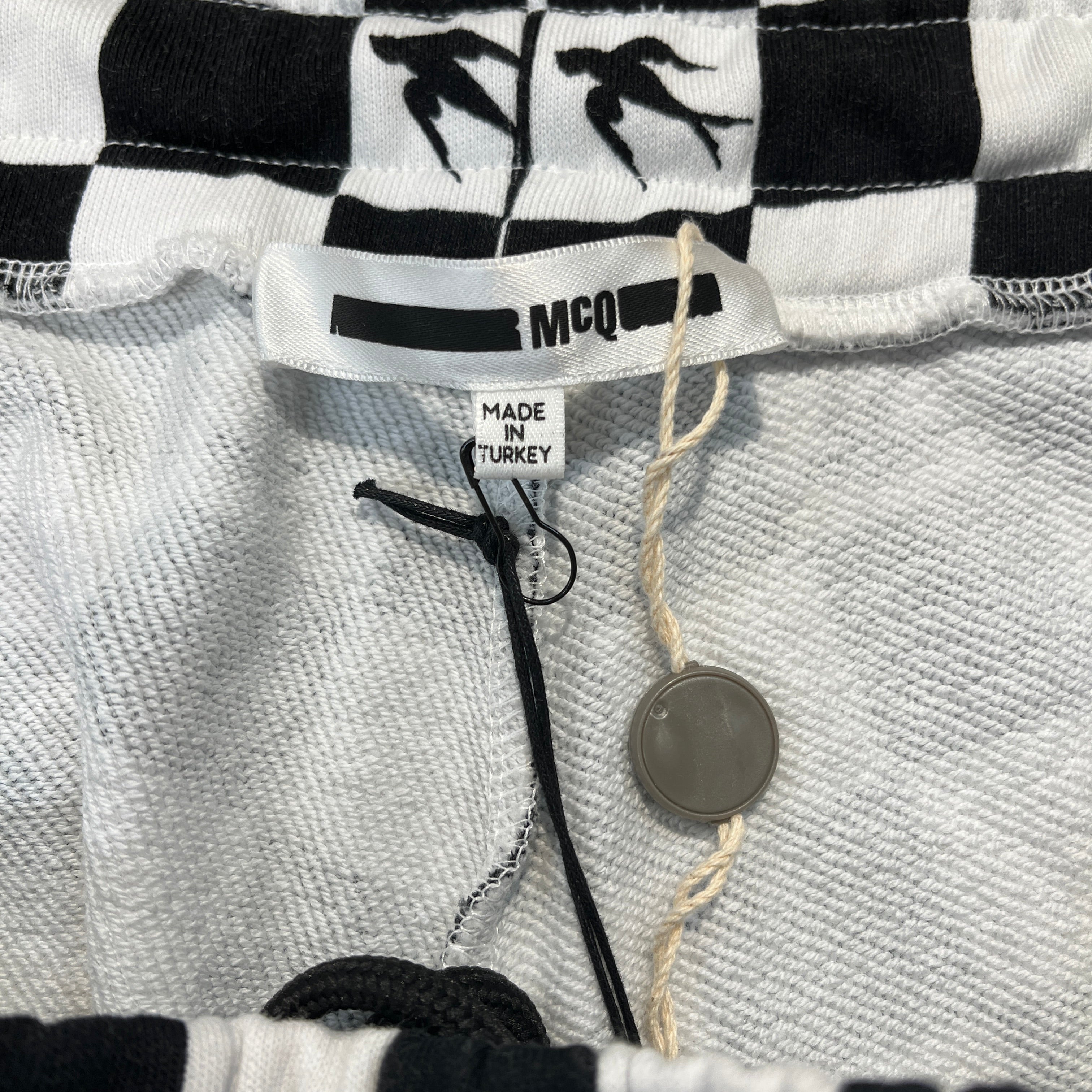 Alexander McQueen/Shorts/XXL/Cotton/BLK/Graphic/Checkered Birds view 3