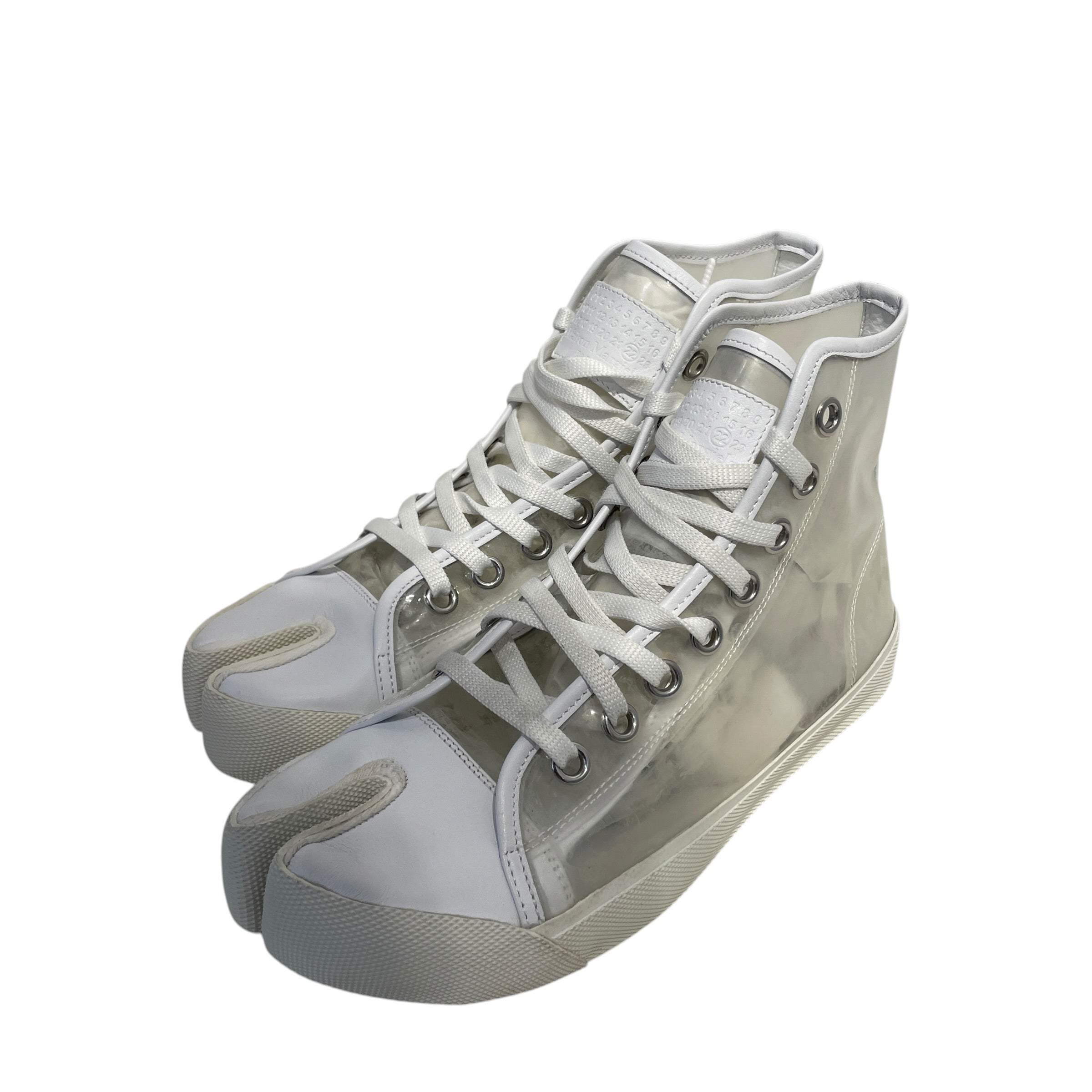 Maison Margiela/Hi-Sneakers/EU 38/WHT/TRANSPARENT view 2