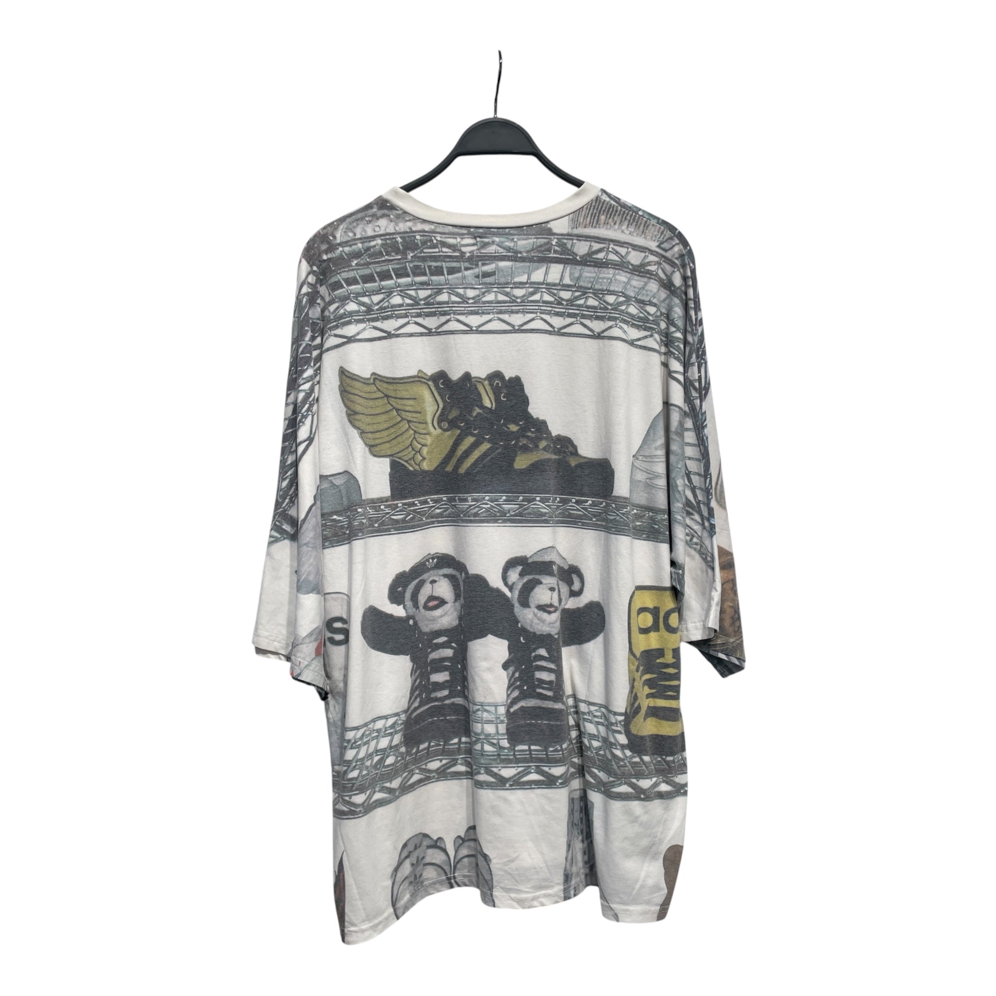 JEREMY SCOTT/T-Shirt/S/Cotton/WHT/All Over Print/ view 2