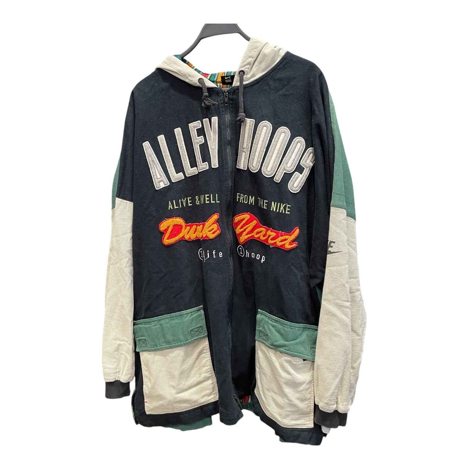 NIKE/Quilted Jkt/XXL/Cotton/BLK/VINTAGE ALLEY HOOPS view 1