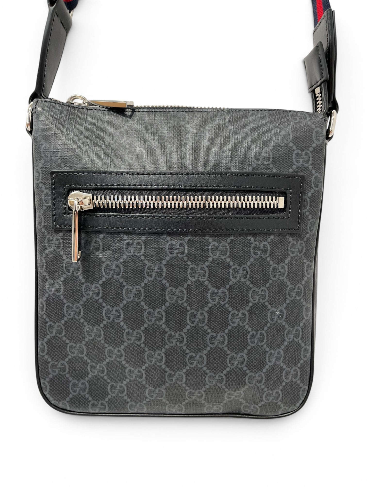 GUCCI/Cross Body Bag/Monogram/BLK/GG Messenger Bag view 8