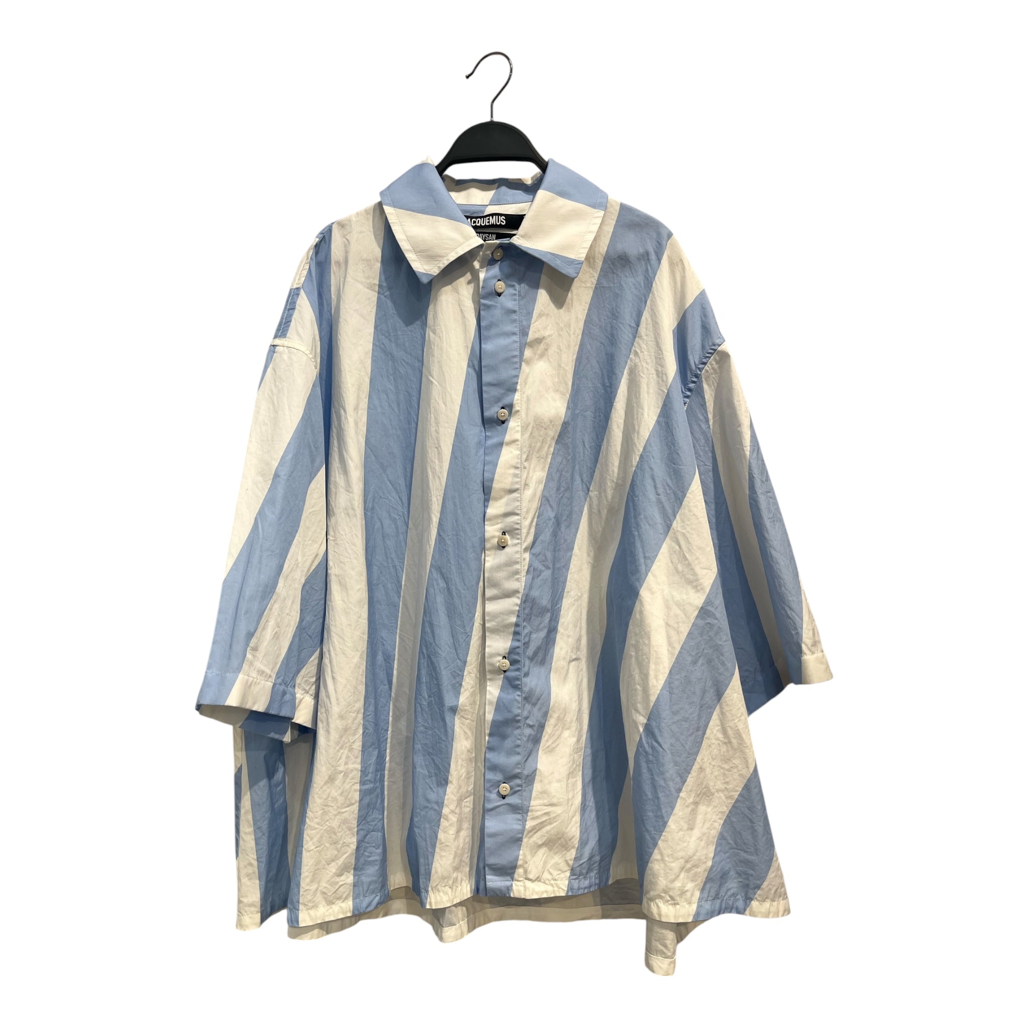 JACQUEMUS/T-Shirt/48/Cotton/BLU/Stripe/WHT BLU STRIPES view 1
