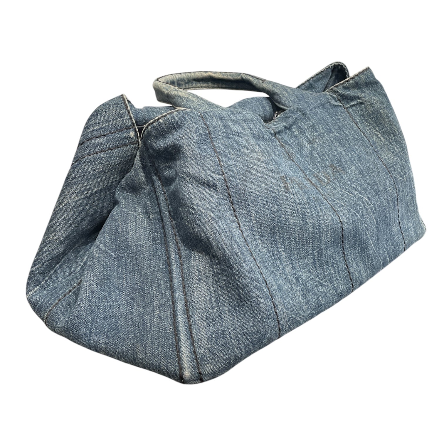 PRADA/Tote Bag/Denim/BLU/Canapa denim tote 158 view 6