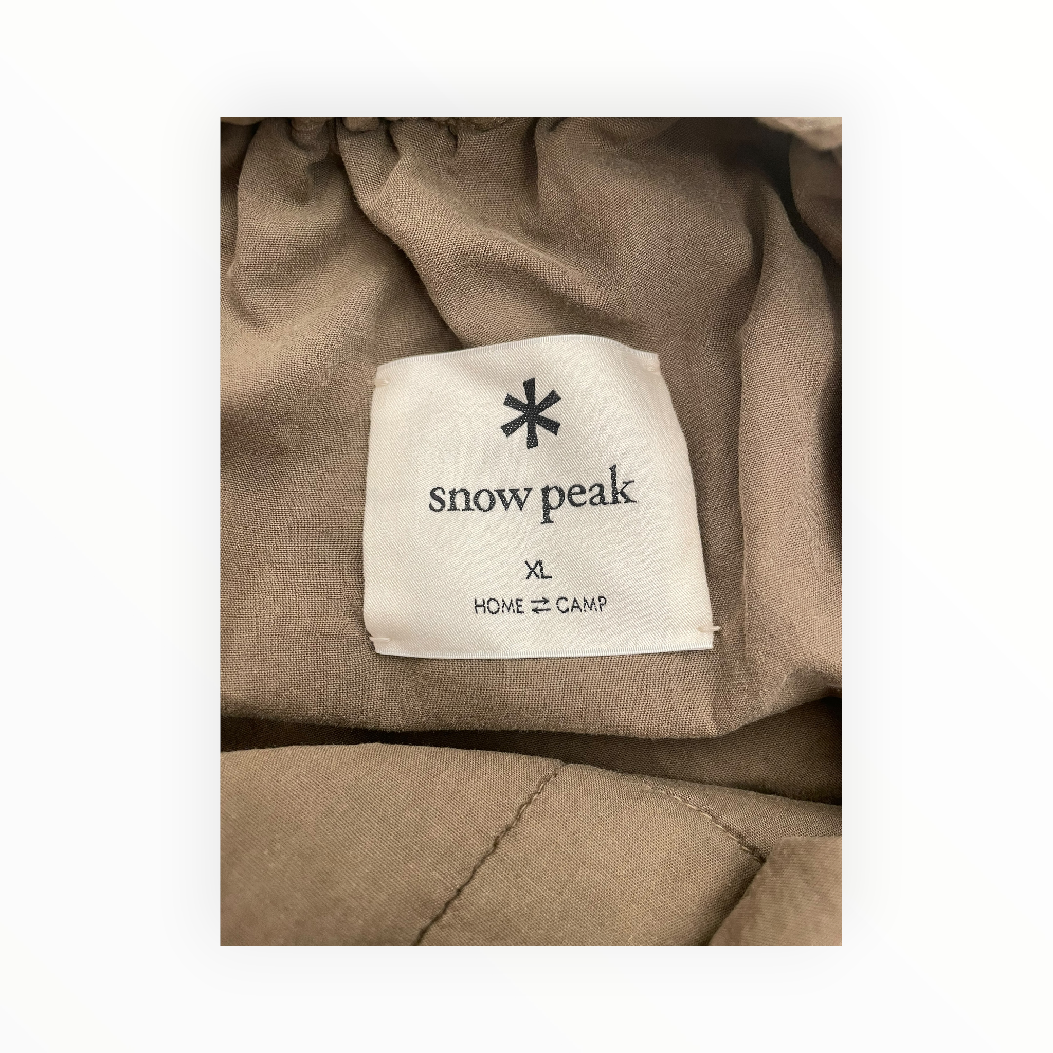 snow peak/Pants/XL/Cotton/KHK/QUILTED W/TIE DETAILS view 3