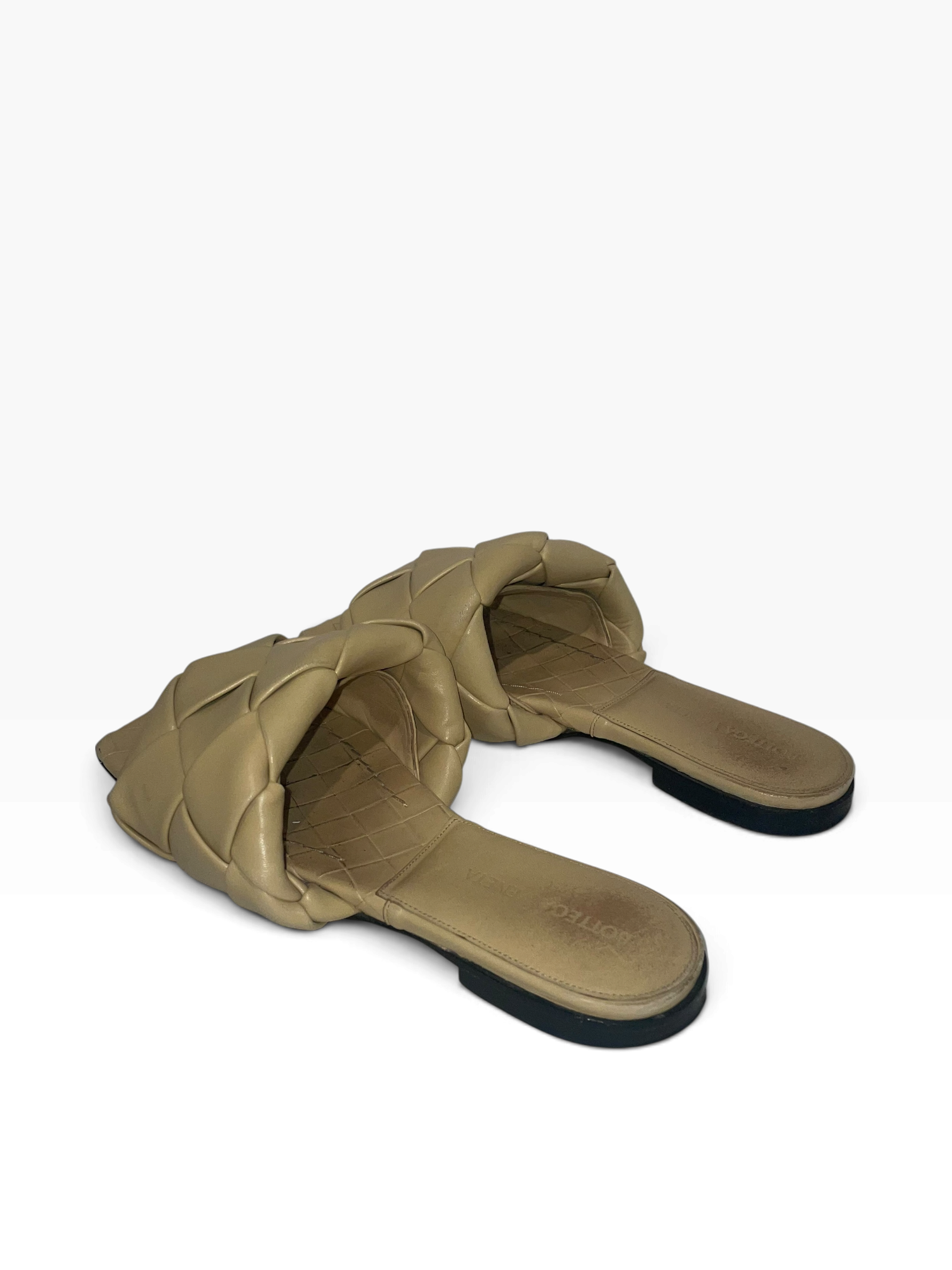 BOTTEGA VENETA/Sandals/EU 36/Leather/BEG/Woven sandal view 2