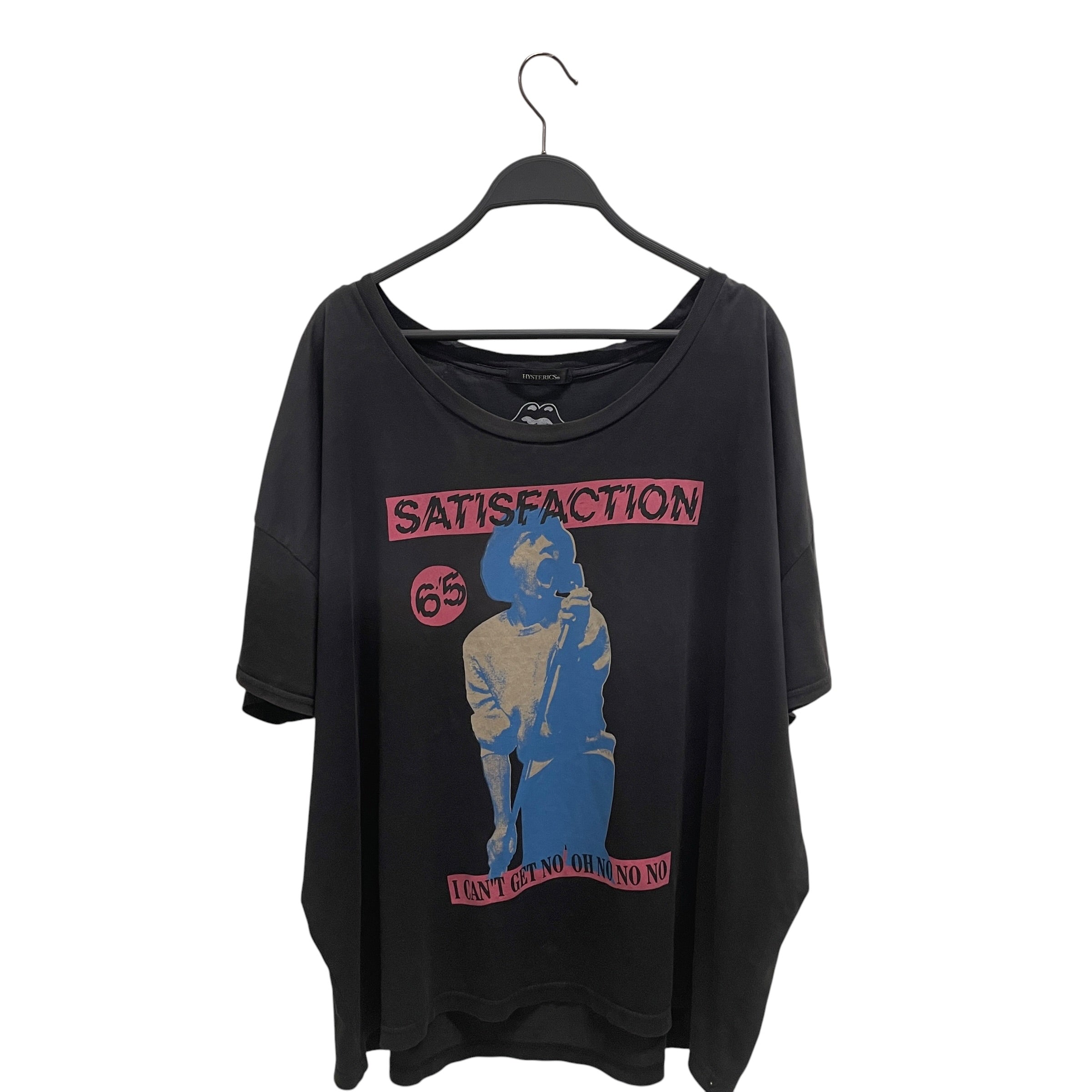 HYSTERIC/T-Shirt/Cotton/BLK/man singing view 1