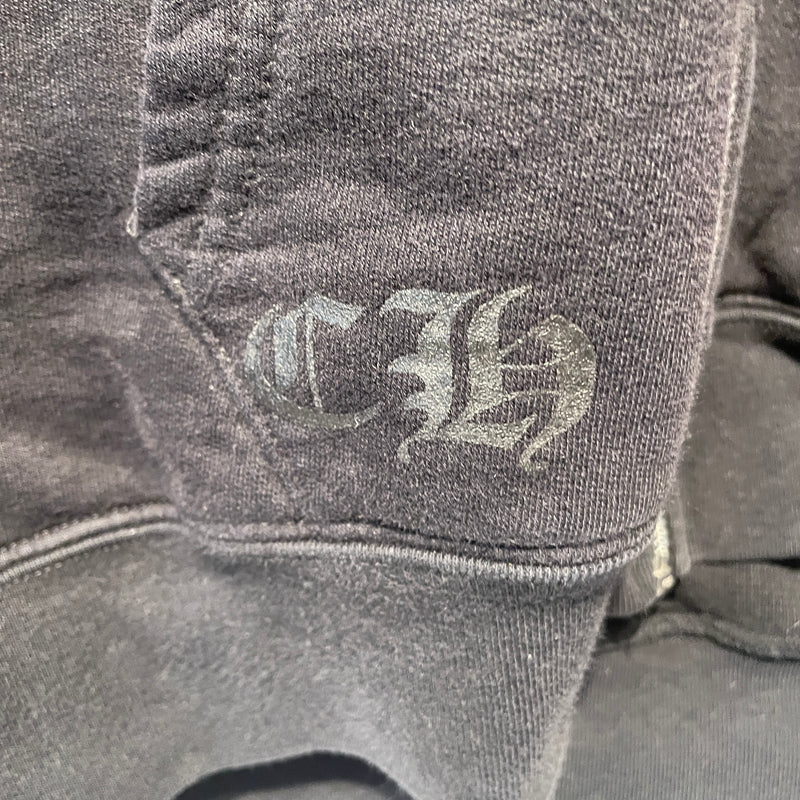 CHROME HEARTS/Zip Up Hoodie/M/Graphic/Cotton/BLK/CLASSIC LOGO