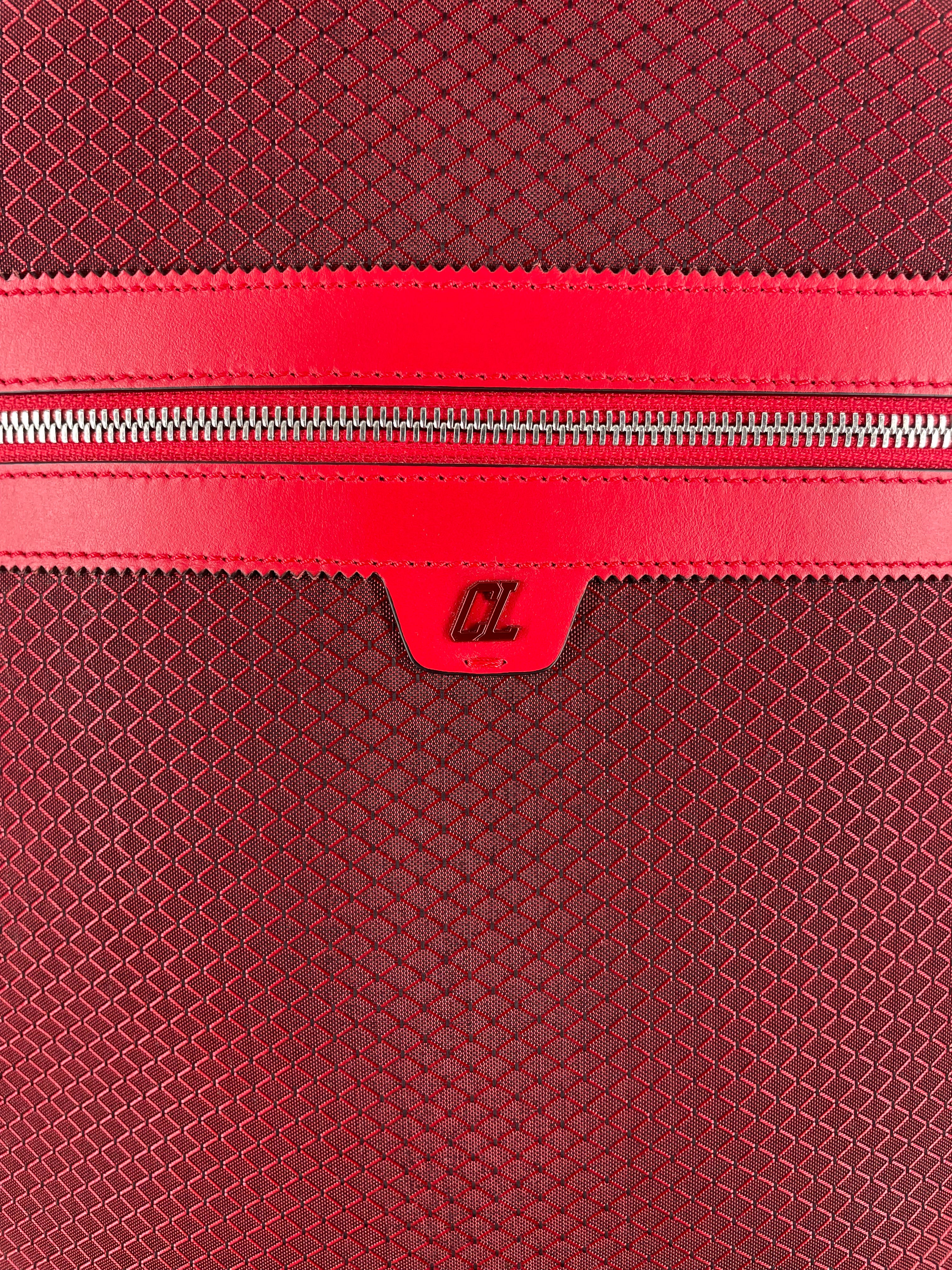 Christian Louboutin/Backpack/Nylon/RED/BACKPARIS SPIKED BACKPACK view 6