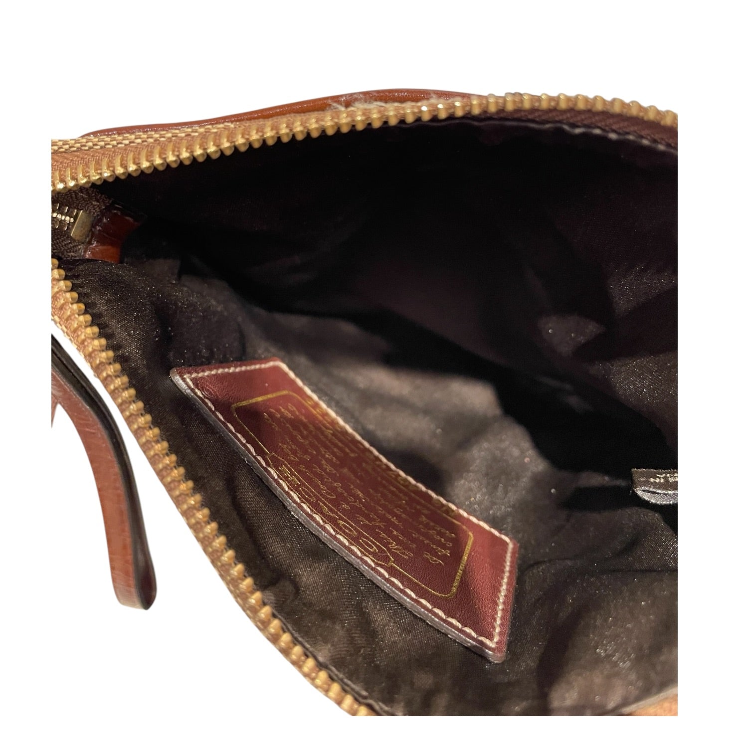COACH/Cross Body Bag/Leather/BLK/BROWN C PRINT INTERIOR view 6