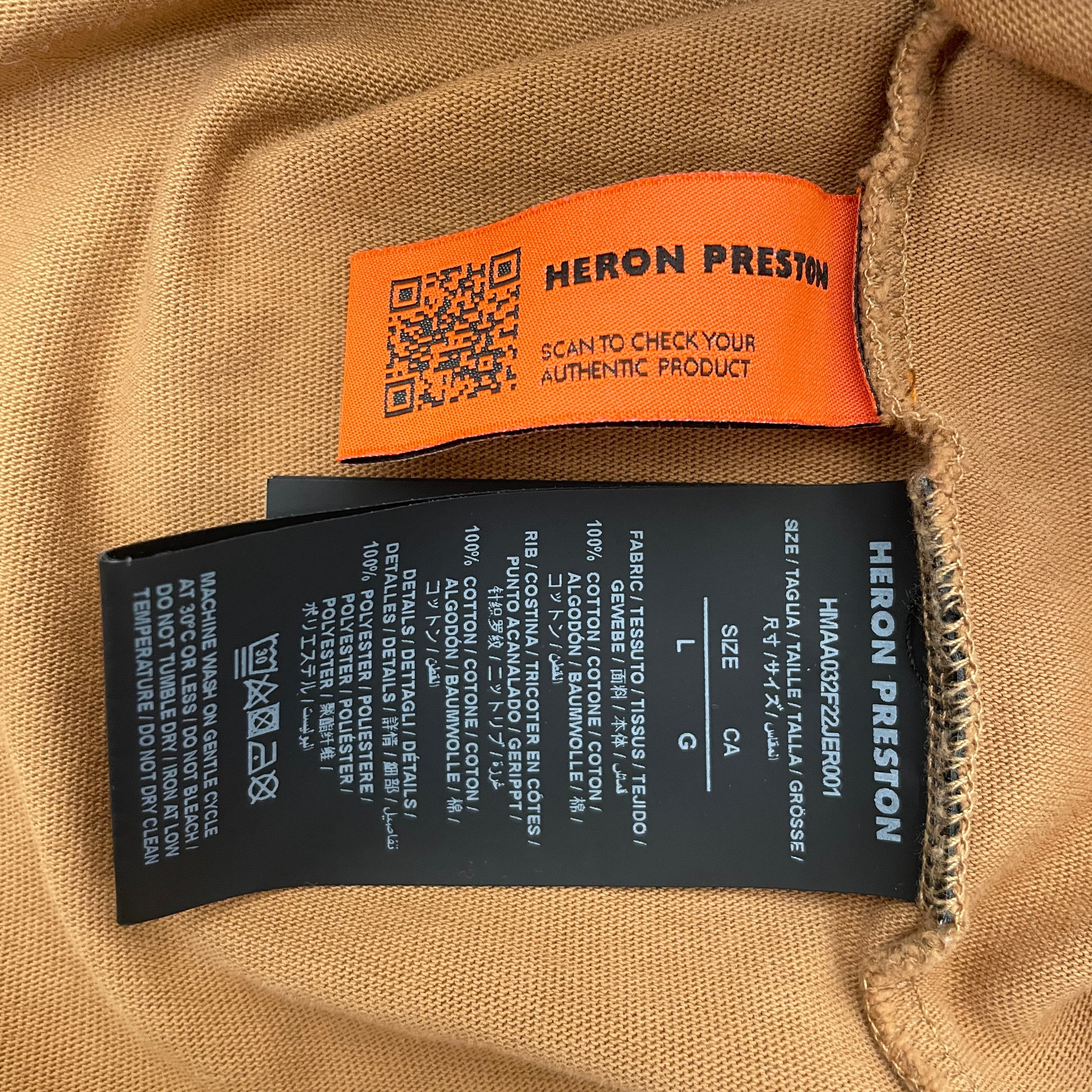HERON PRESTON/T-Shirt/L/Cotton/ORN/flame head view 3