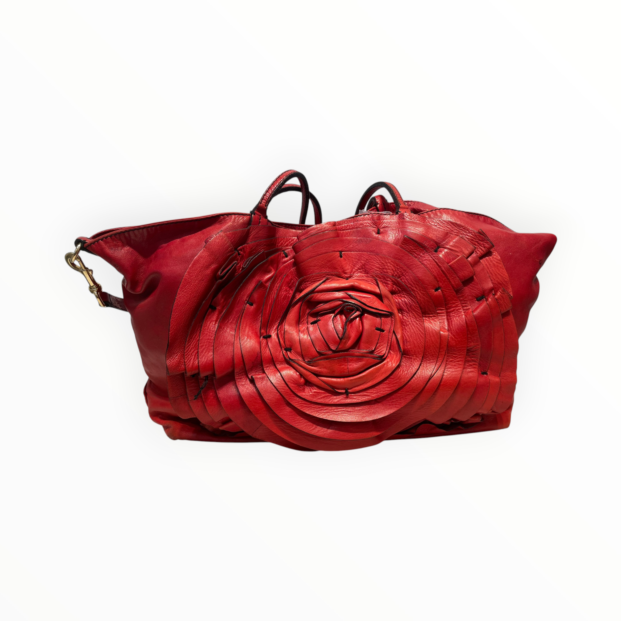 VALENTINO/Hand Bag/Floral Pattern/Leather/RED/ view 1