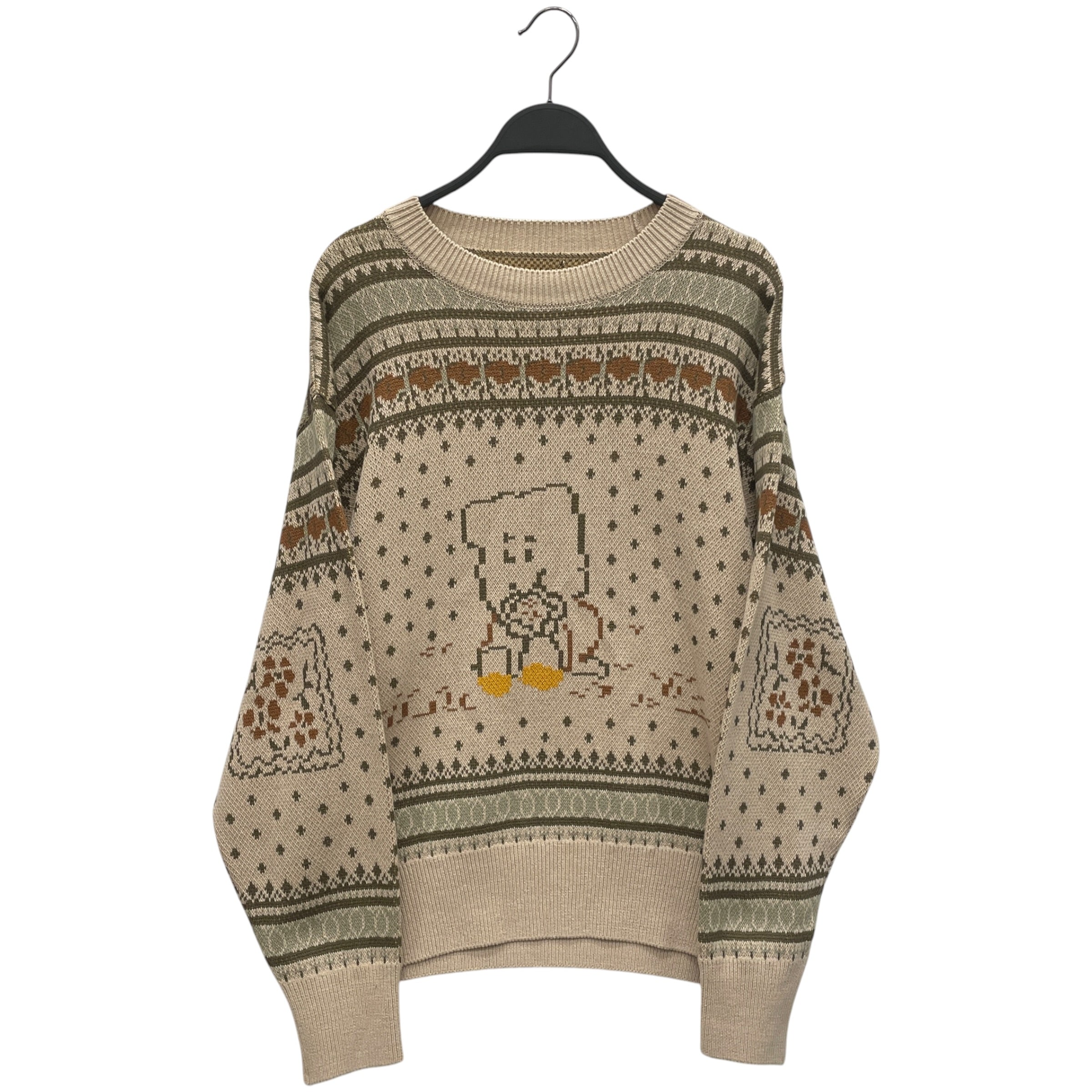 KAPITAL/Sweater/1/All Over Print/Wool/CRM/PECKISH KNIT view 1