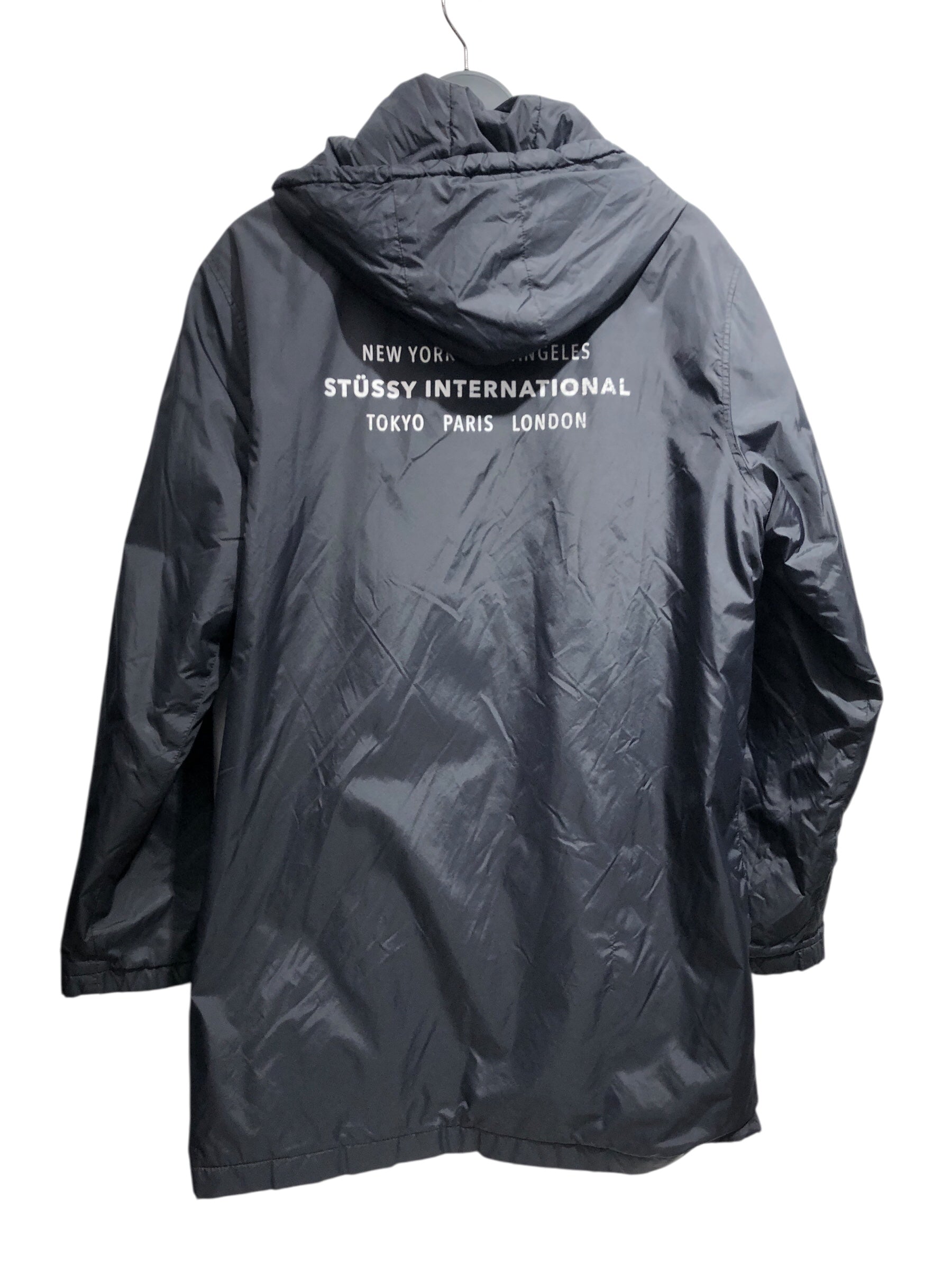 STUSSY/Jacket/M/Nylon/BLK/STUSSY INTL. LONG COAT view 2