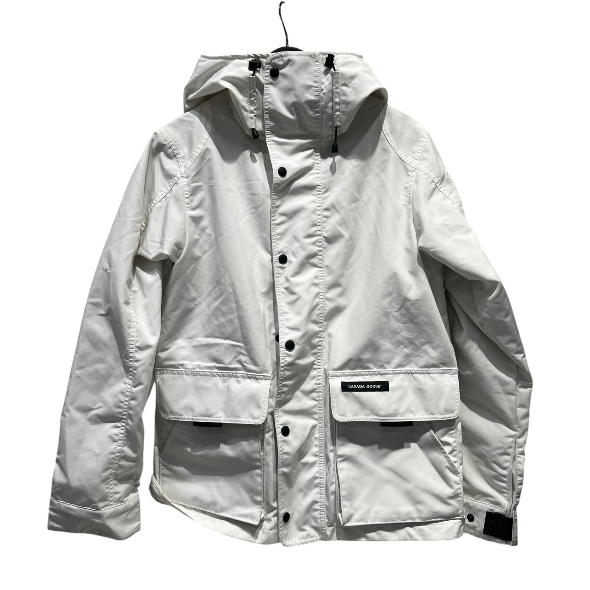 CANADA GOOSE/Jacket/M/WHT/WHITE JACKET GREY STRIPES view 1
