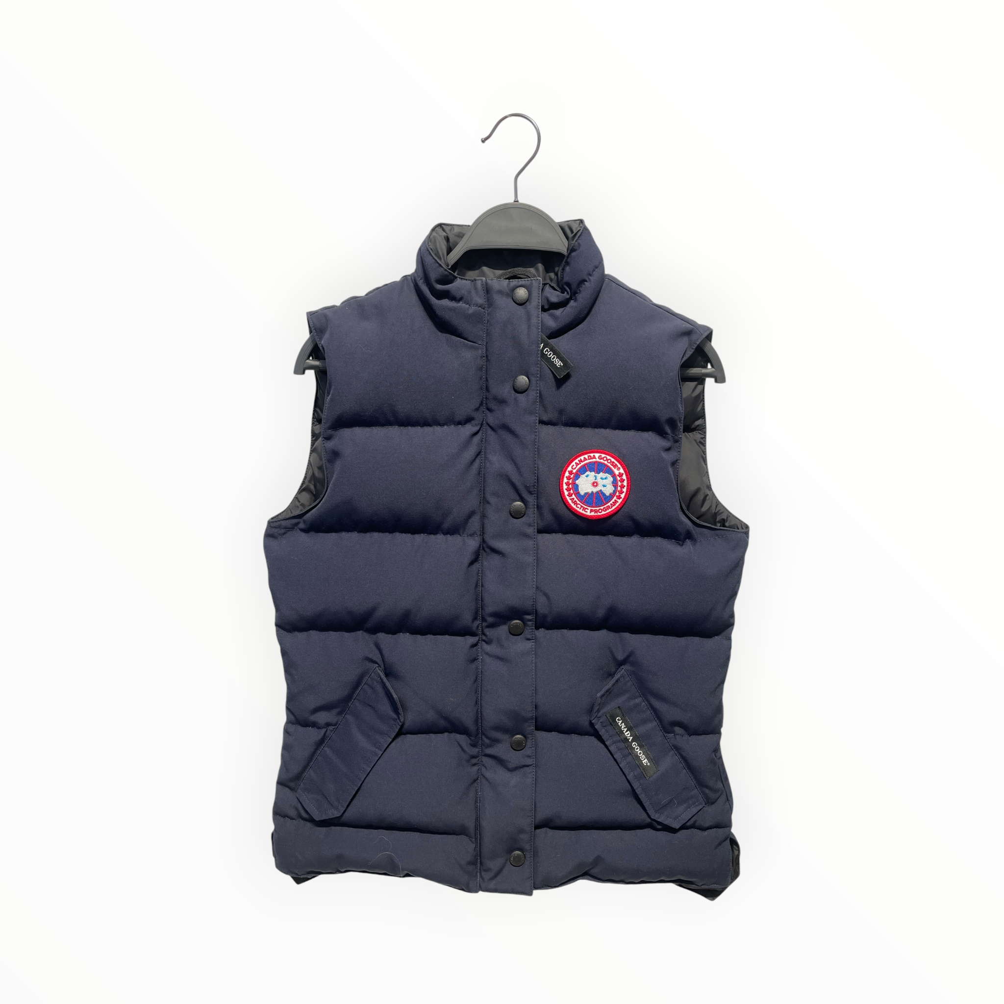 CANADA GOOSE/Puffer Vest/S/Polyester/NVY/ view 1