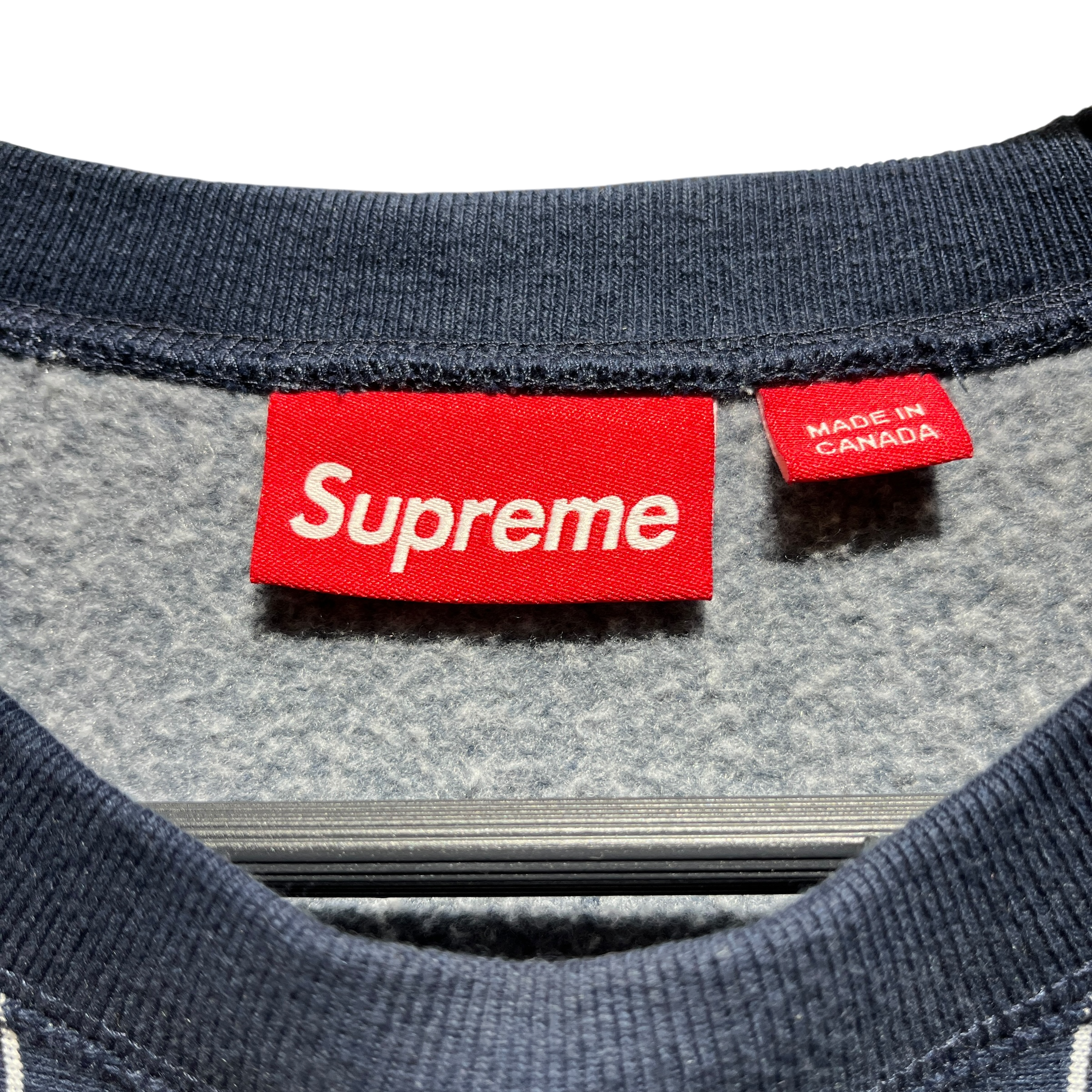 Supreme/Sweater/M/Cotton/NVY/PINSTRIPE view 4