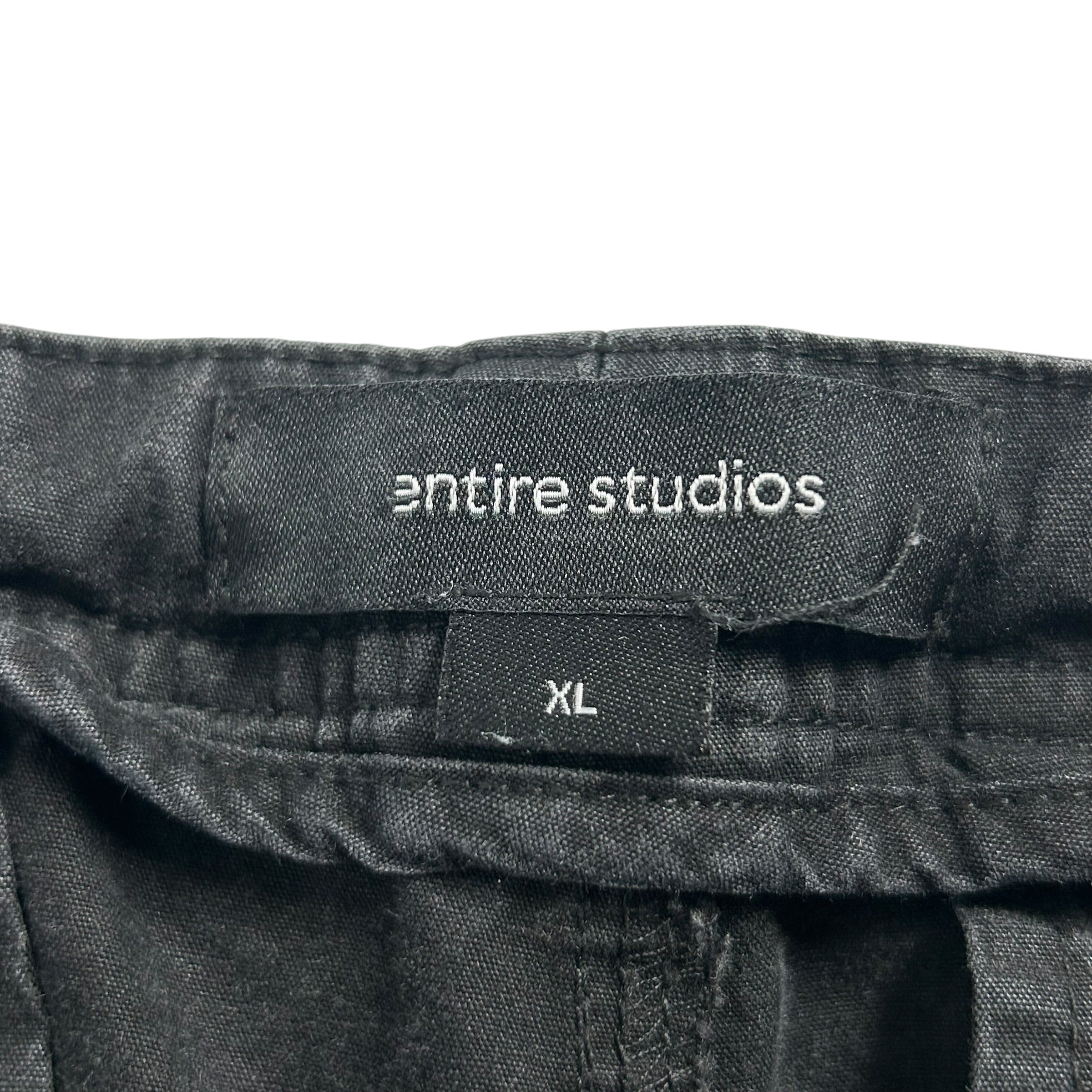 entire studios/Straight Pants/XL/Cotton/BLK/DRAWSTING CARGO view 3