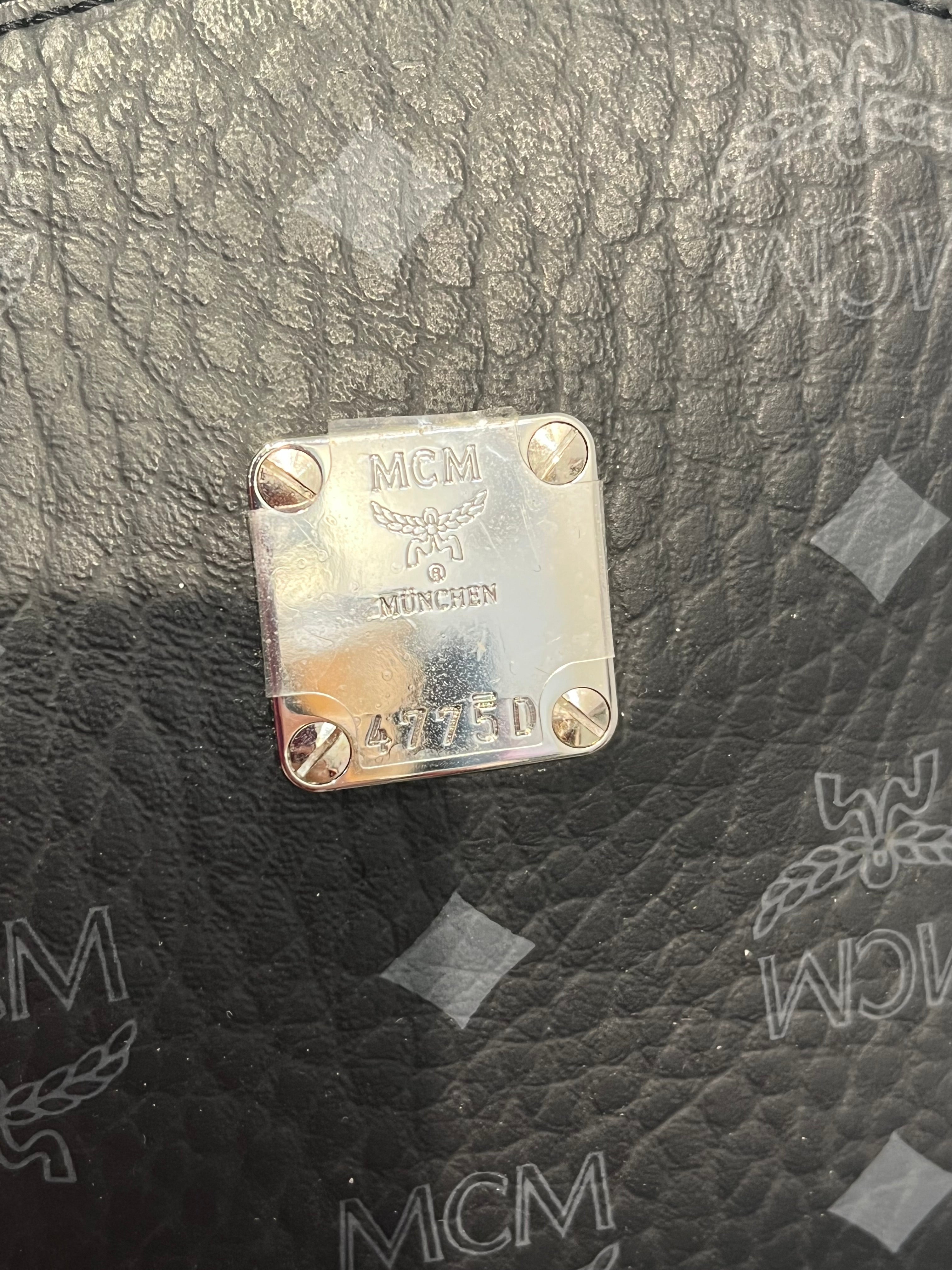 MCM/Backpack/Monogram/Leather/BLK/4775D view 6
