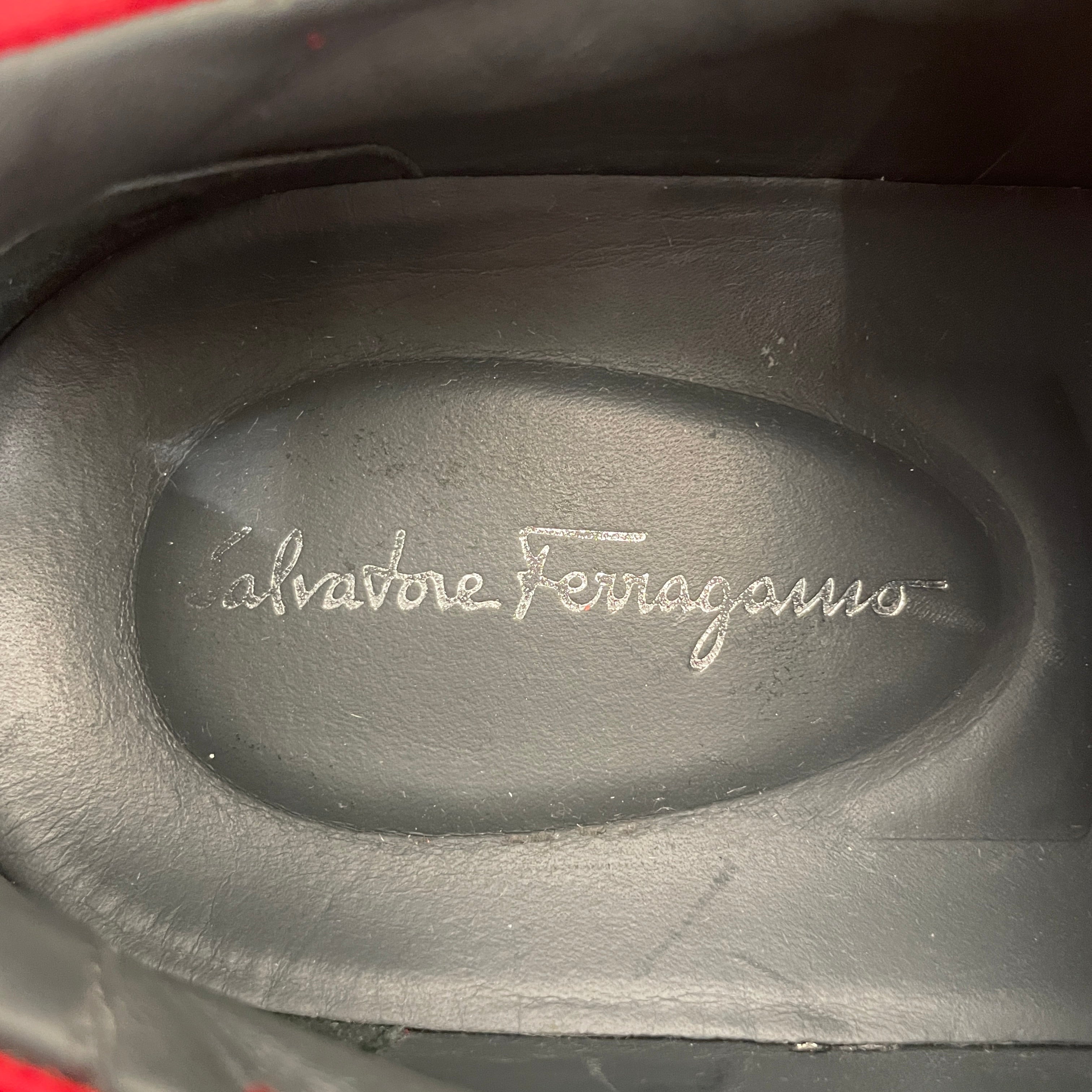 Salvatore Ferragamo/Low-Sneakers/US 10/Acrylic/RED/ view 3